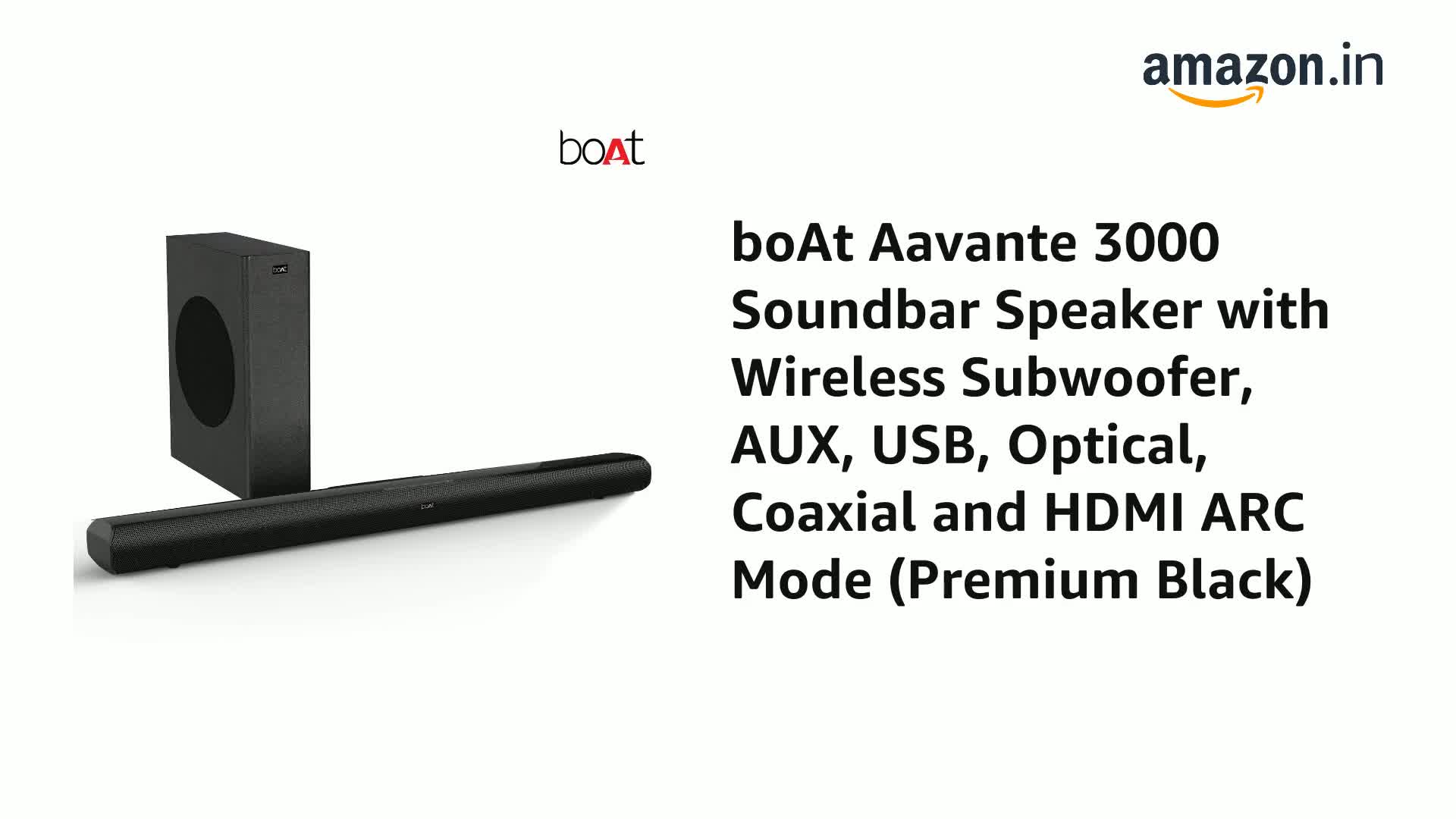 boat aavante 3000 soundbar review