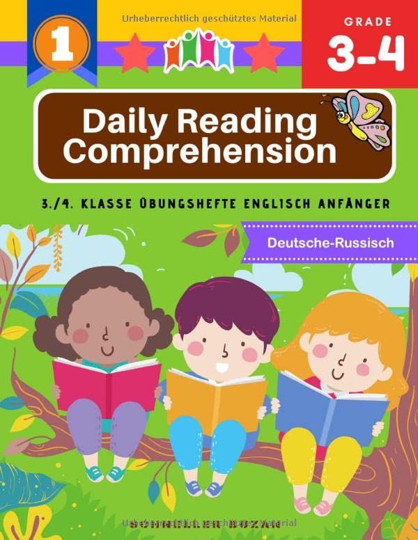 Daily Reading Comprehension 3./4. klasse ubungshefte englisch anfanger: Deutsche-Russisch: Lesen im Englischunterricht der Grundschule - 3. Schuljahr ... success workbooks grade 3 4 (German Edition)