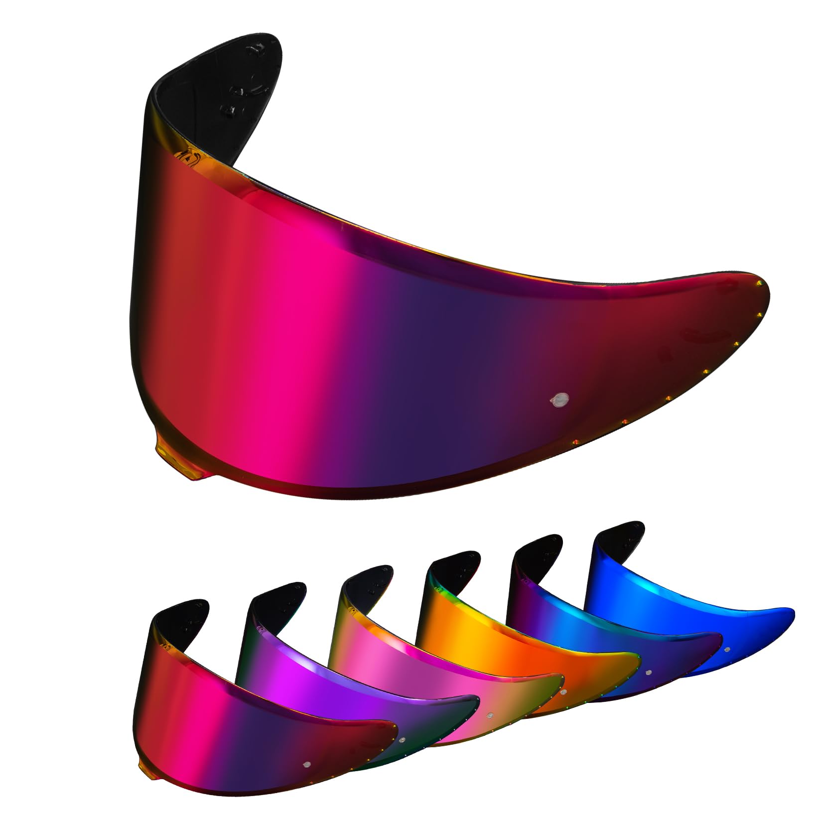 PSLER Shatterproof Helmet Visor for RF1400 X15 CWR-F2R NXR2 Z8,Purplish Red