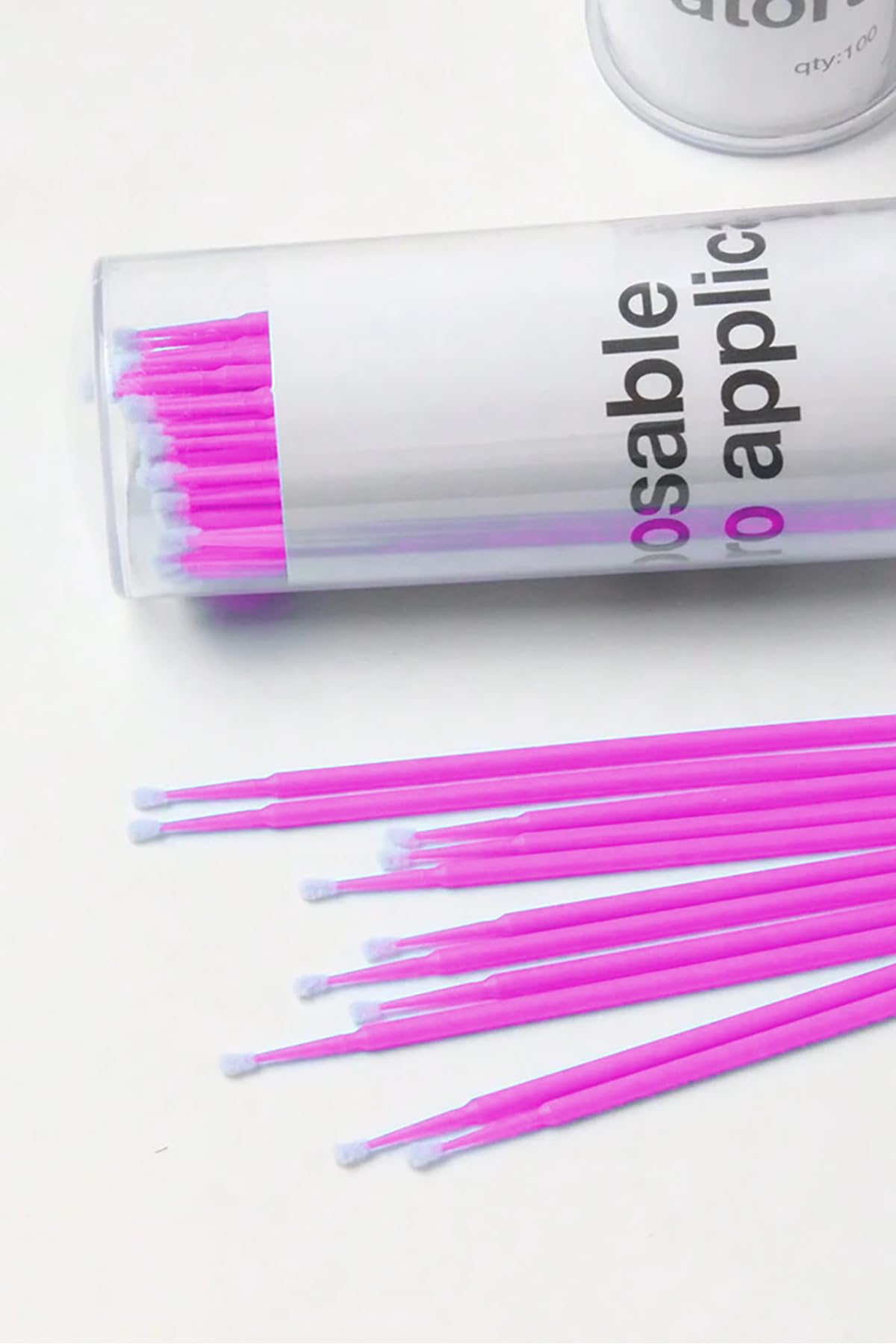 ruby face Microbrush Ipek Kirpik Çubukları 100 Adet Mikrobrush Fırça