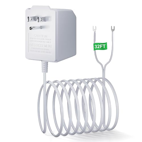 Fuente de alimentación transformadora de timbre de 24 voltios para timbre de video en anillo, compatible con anillo, Google Nest, WYZE, Eufy, Blink