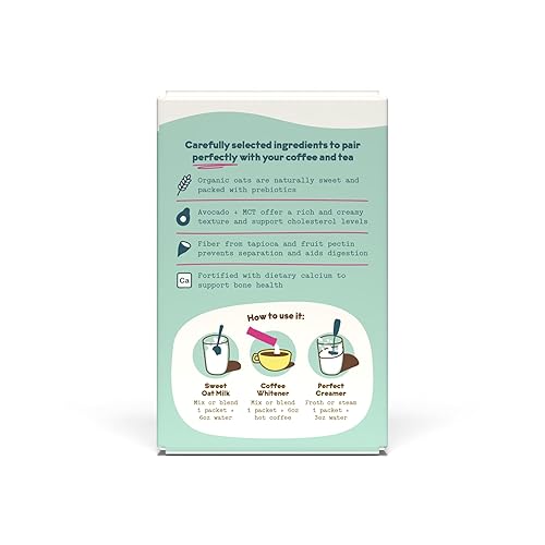 Miniatura 11 de JOI - Crema para café con leche de avena, caja de 10 unidades endulzada por JOI  Superalimento, vegano, sin lácteos, a base de plantas, Kosher,