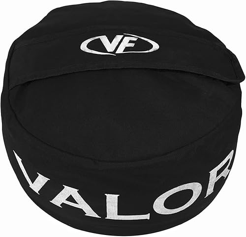 Valor Fitness Saco de arena pesado Strongman Self-Fill Bolsa estilo piedra y Atlas Bolsa de relleno integrada de 100 libras para mayor durabilidad