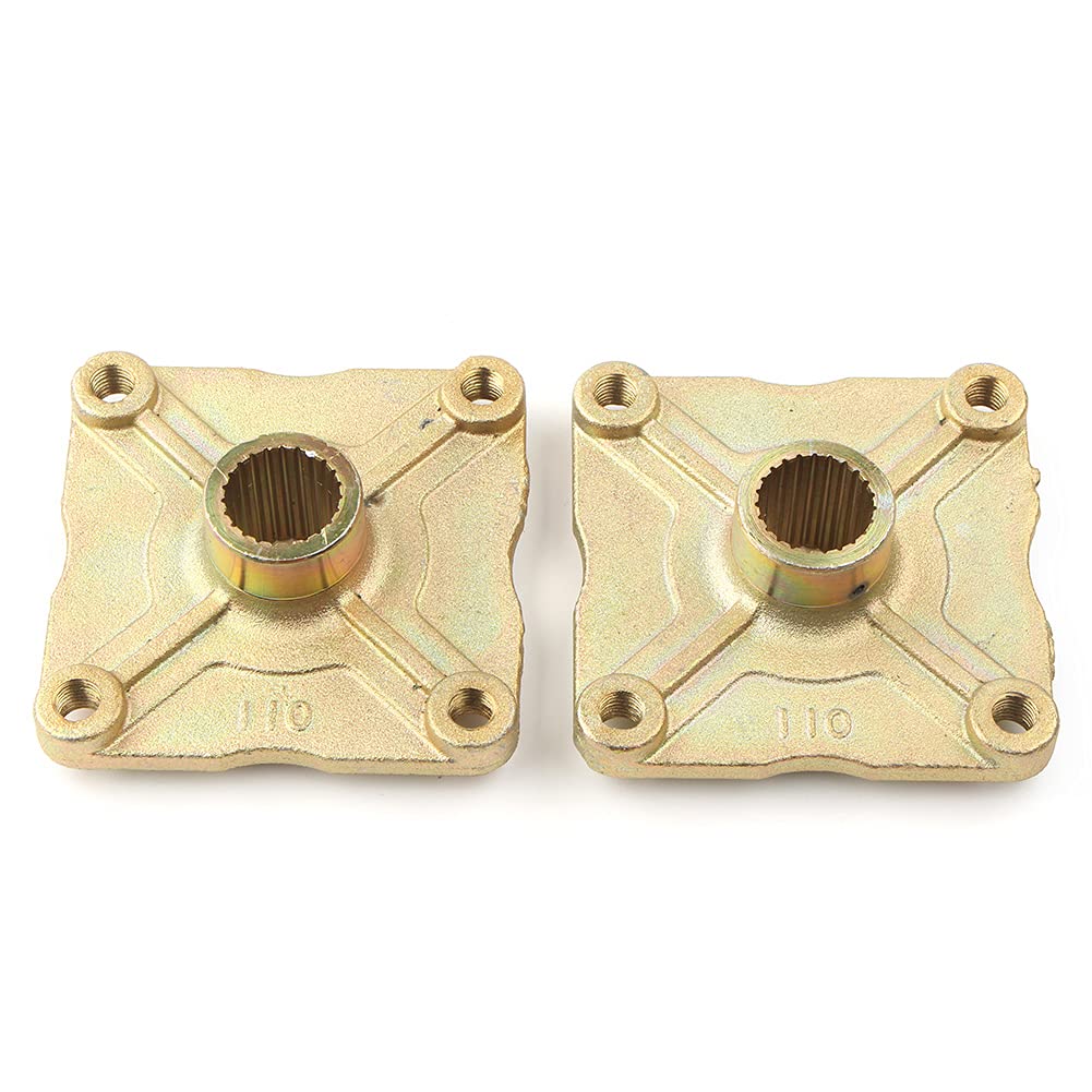 2X 3 Stud 23 Tooth Spline Wheel Rear Axle Hub 125 110cc Quad Dirt - Foto 4