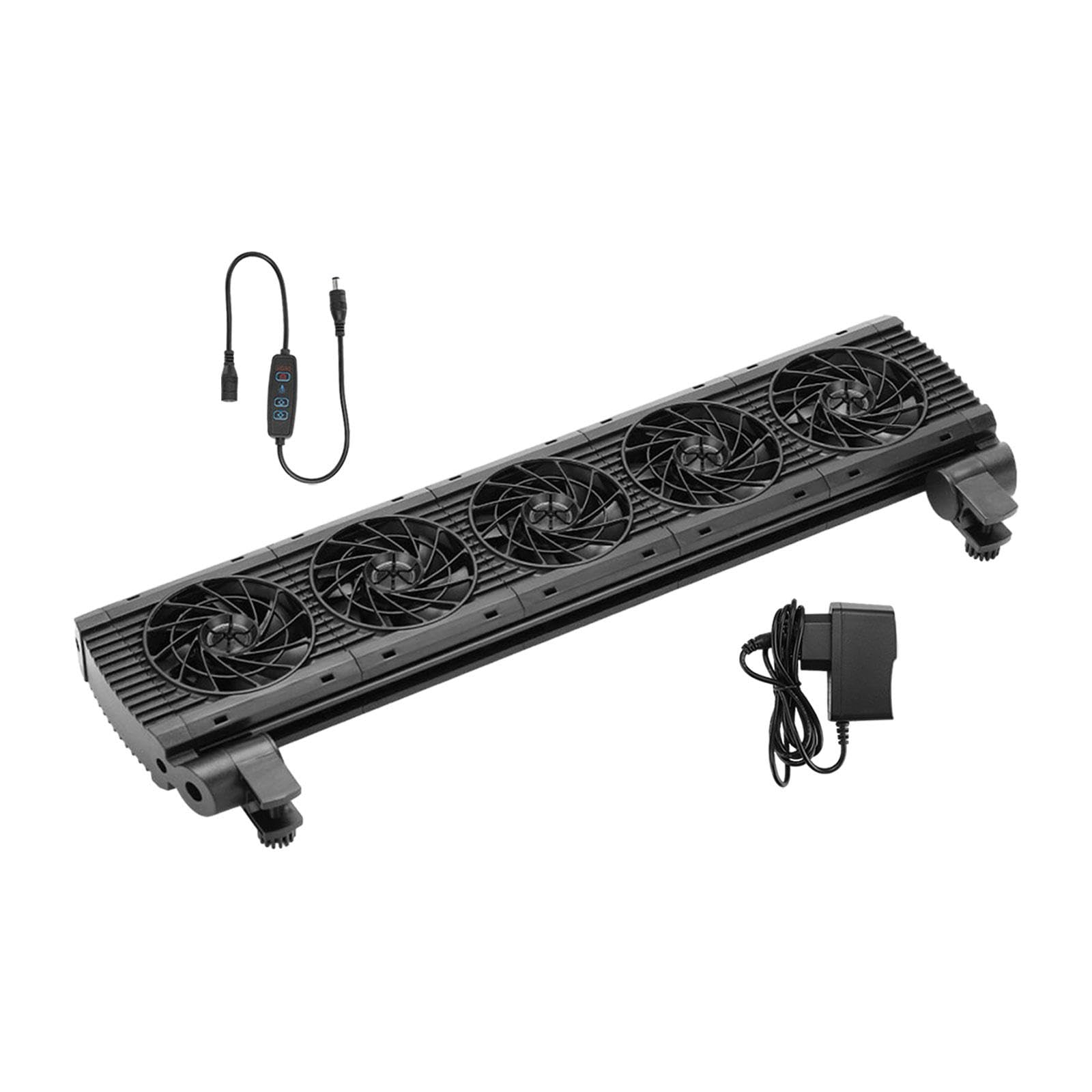 Aquarium Chiller Ventilateur pour Aquarium Ventilateur à Variable Système Compacte Régulateur de Température Support Aluminium Matéria, 5