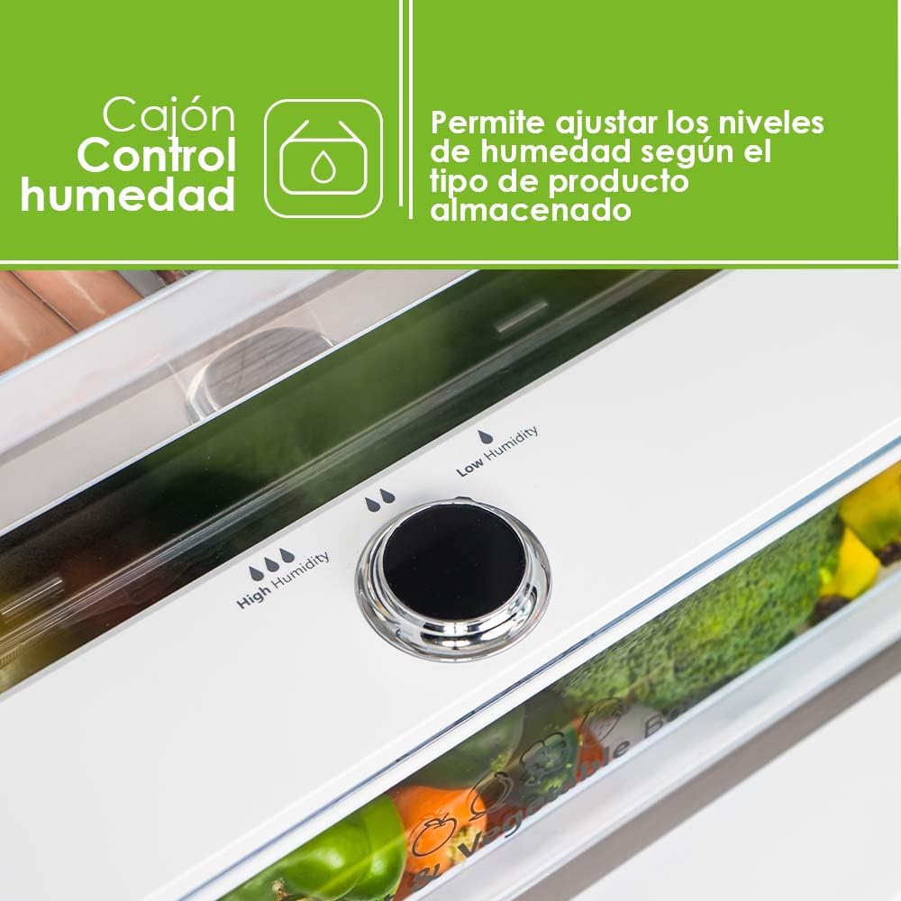 Aspes Frigorífico Combi 2 Puertas Inox AC2700ENFIX. Capacidad 495 Litros, No Frost, Multi AirFlow, Puerta Reversible, Bajo Nivel Sonoro, Eficiencia Energética Clase E