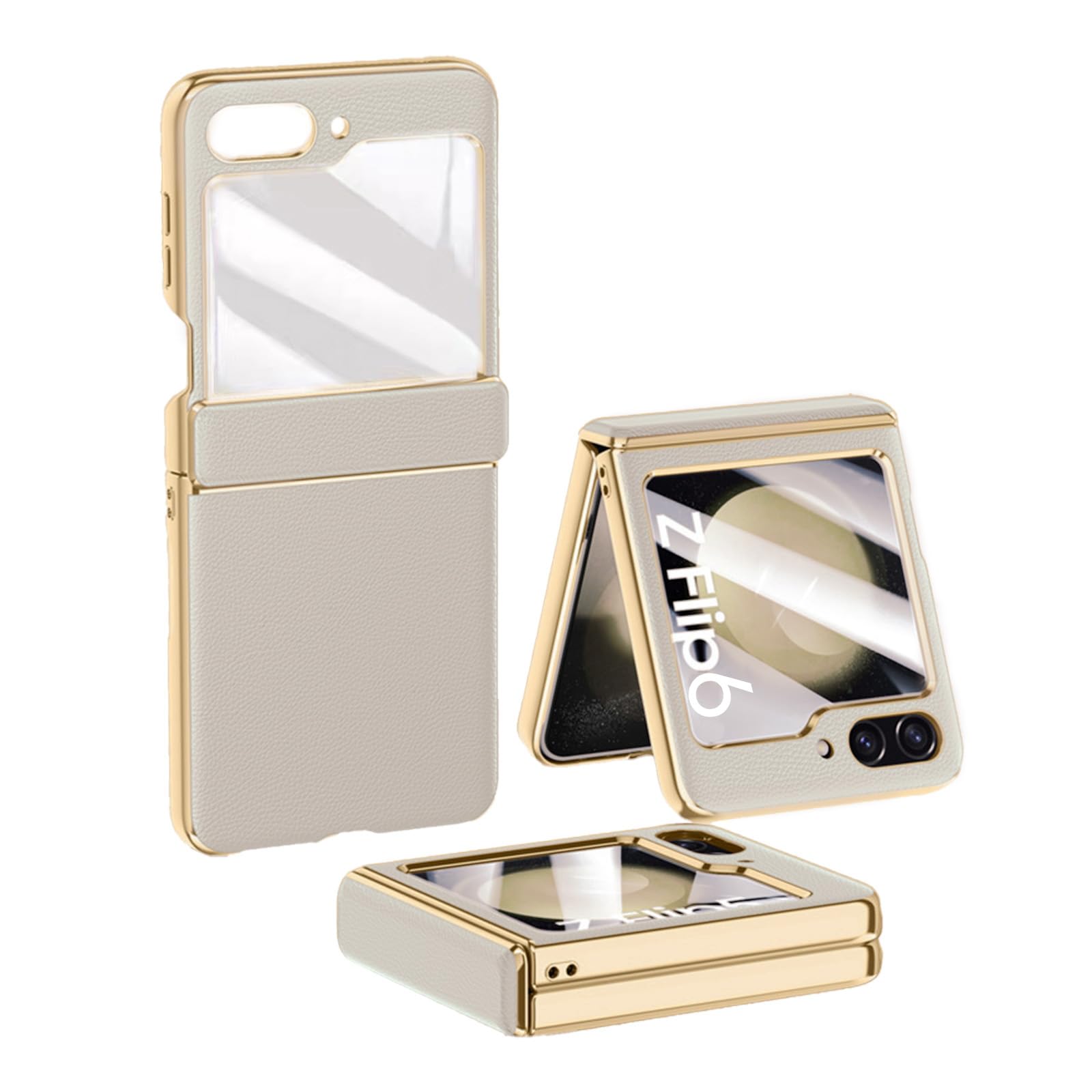 Amazon.co.jp: [FIRME] Galaxy Z Flip6 7 用 ケース レザー調 かわいい