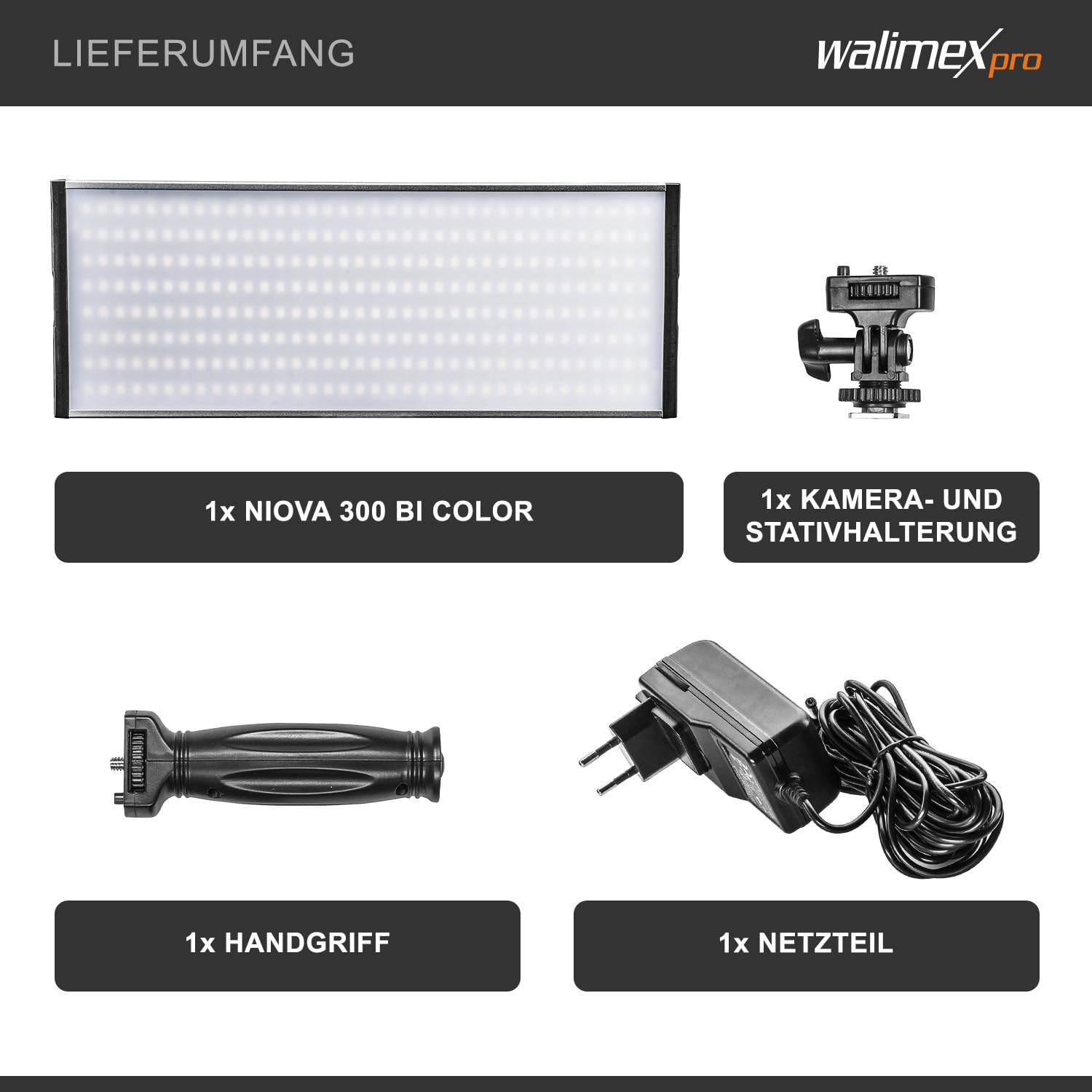 Walimex Pro Panel LED Niova 150-F Bi-Color Regulable Ranuras De Bateria Luz De Video Y Fotografia 150w Temperatura De Color 3200 5600k 15000 93881737