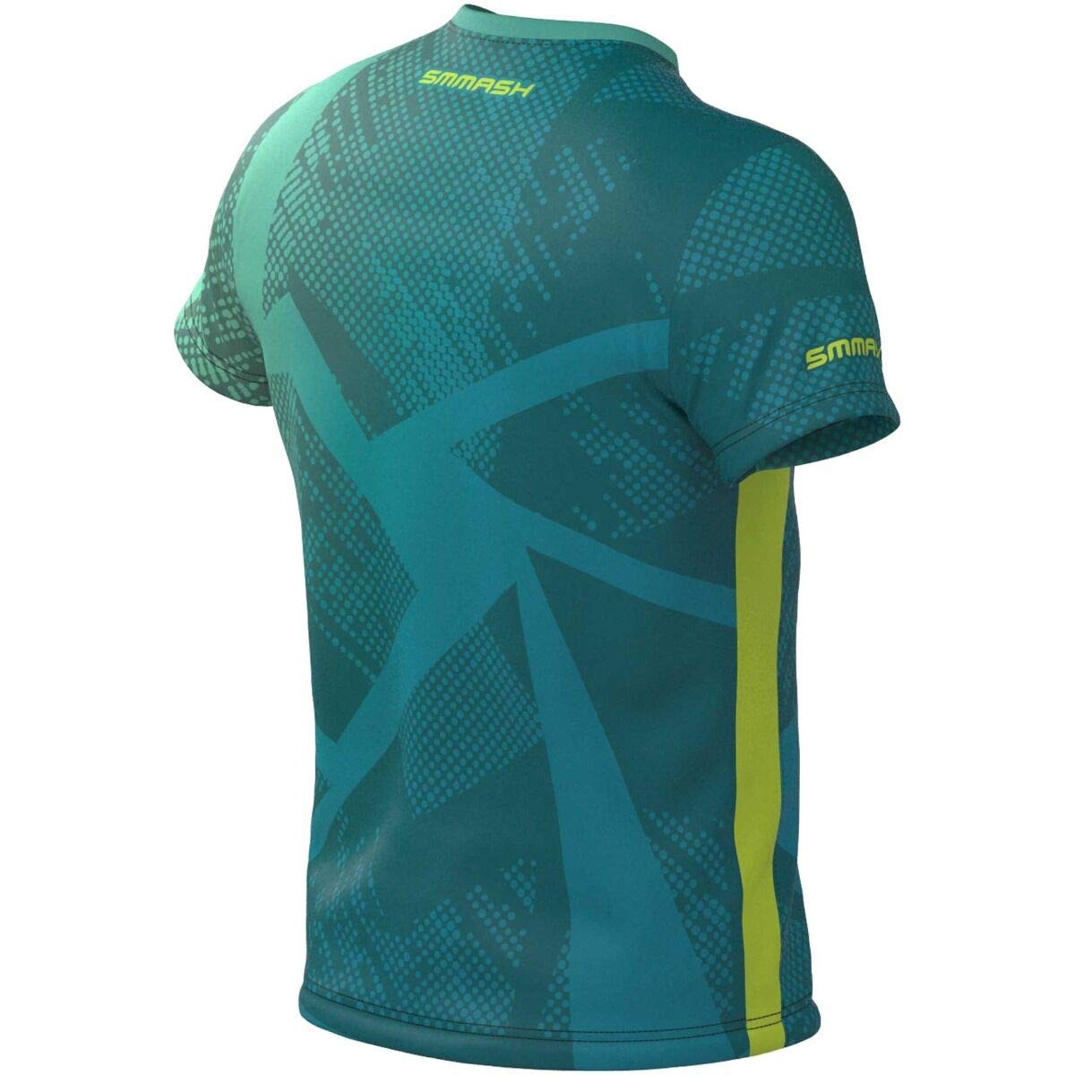SMMASH Run Fluo Profesionalmente Camiseta de Running para Hombre Manga Corta, Compresión Corriendo Camiseta, Ocr, Outdoor, Material Transpirable y Antibacteriano