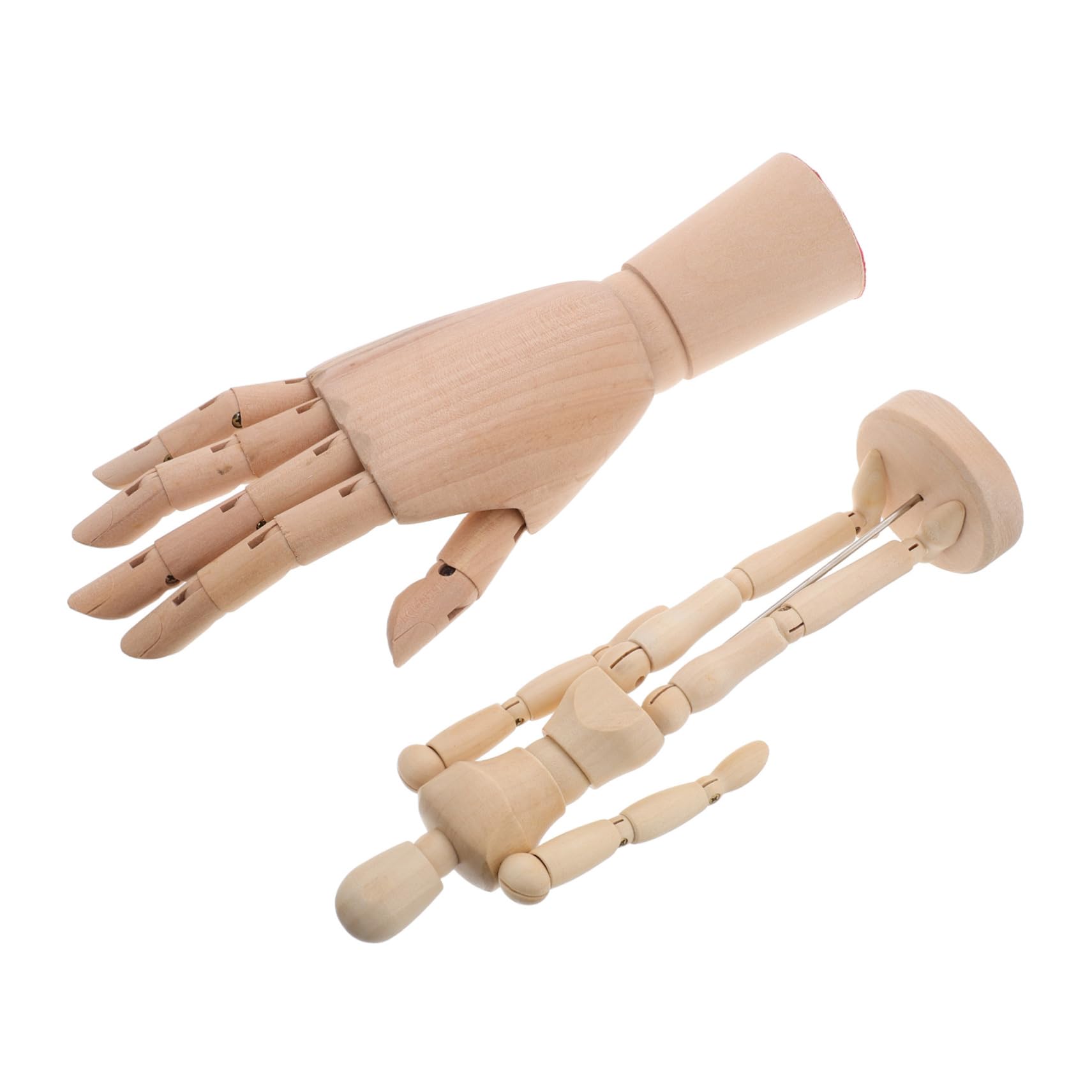 Uonlytech 2stücke Holz Mannequinfiguren Und Modell Für Skizzieren Und Malen Flexibel Und Verstellbar Für Künstler Und Handwerk