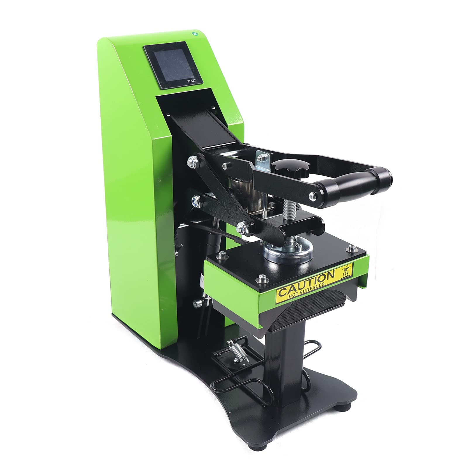 HeinaTond Hat Heat Press Machine 600W Sublimation Cap Press Ball Cap Heat Transfer Press Automatic Curved Hat Press with LCD Display Adjustable Temperature Timer