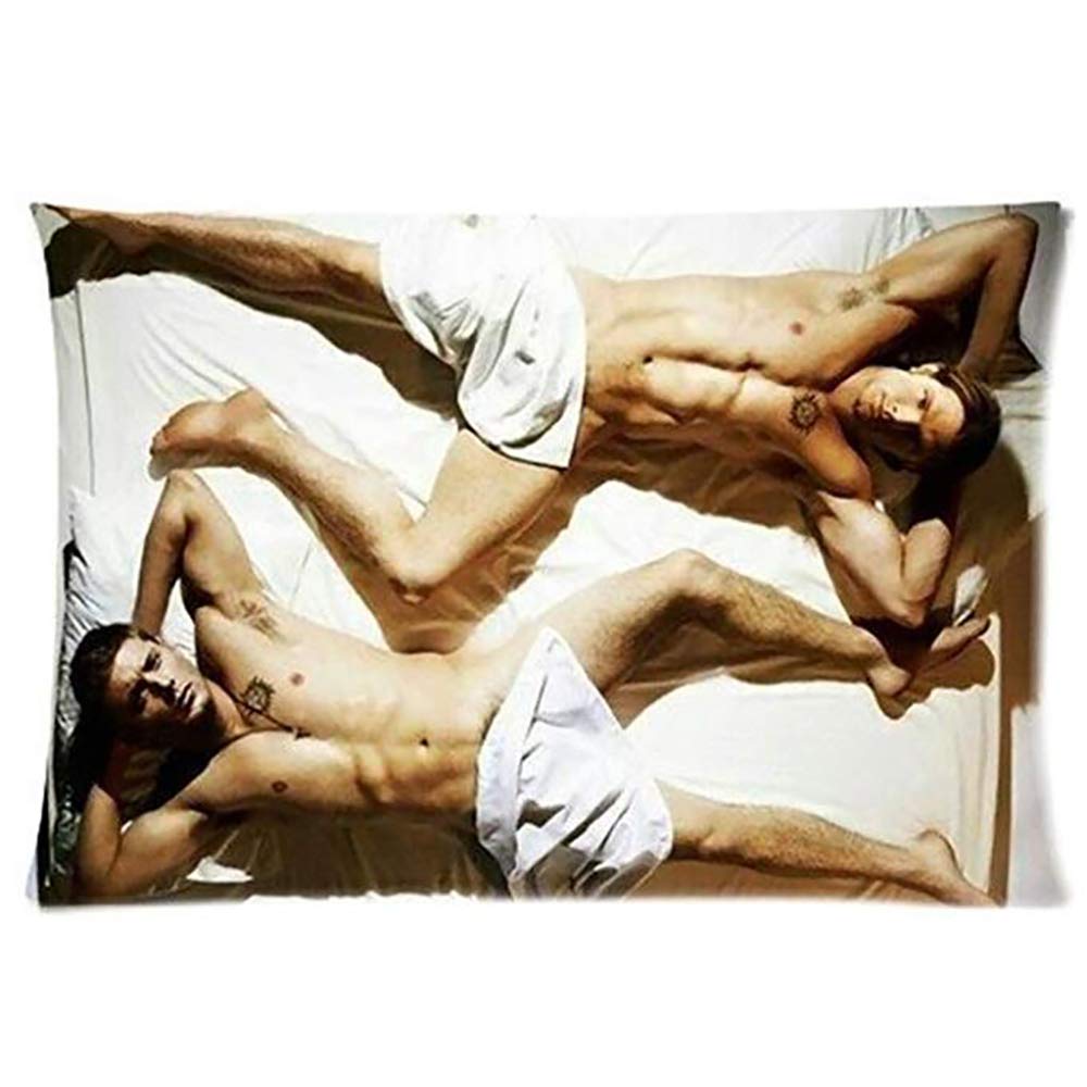 Stroggl Generic Supernatural Jensen Ackles and Jared Padalecki Shirtless Pillowcase 16"X24"