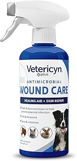 Vetericyn Plus Dog Wound Care Spray | Healing Aid and Skin Repair, Clean Wounds, Relieve Dog Skin Allergies, Safe for All ...