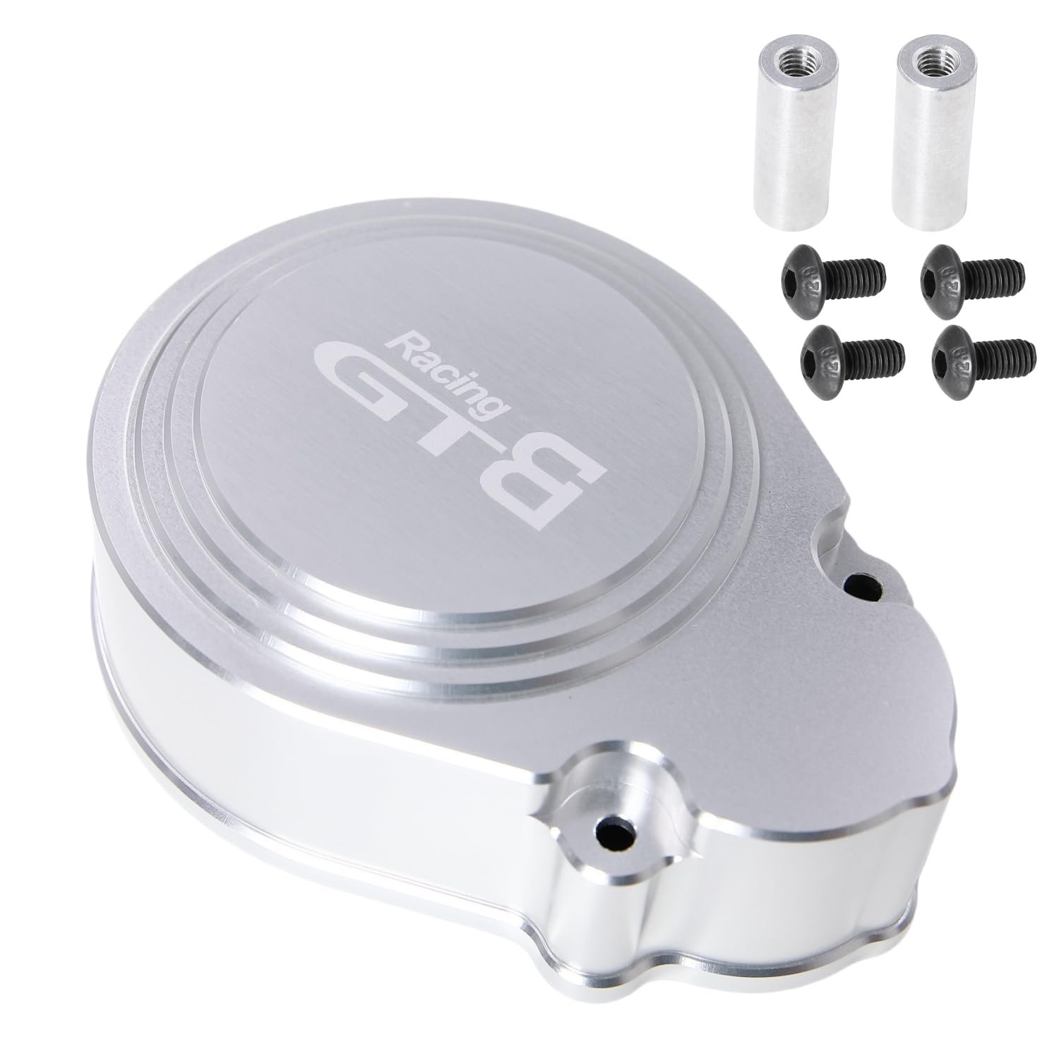 Metal 2 Speed Transmission System/Gear Cover Set for 1/5 RC Car HPI Baja 5B SS 5SC (Silver Metal Cover)