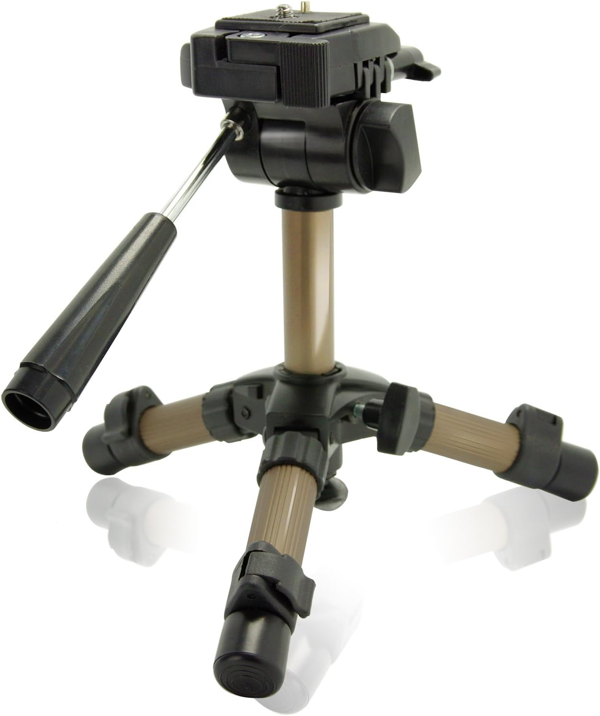 LS Photography Max 11" Portable Table Top Tripod with 360 Degree Swivel Panhead and Bubble Level for Camcorders and Digital SLR Cameras, LGG700