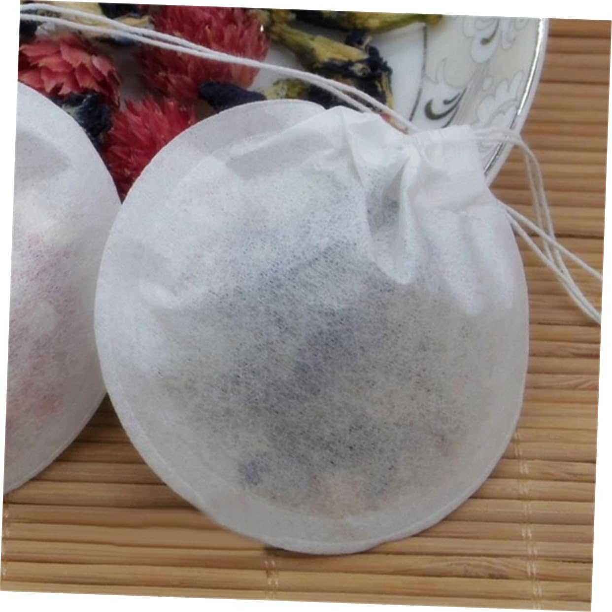 PRETYZOOM 900piezas Bolsas De Té Desechables Redondas De Papel Filtrante Para Infusiones De Hierbas y Especias
