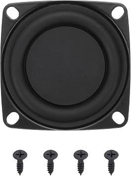 MECCANIXITY 1 Pcs Passive Radiator 2 Inch Woofer Vibrating Membrane, Rubber Vibration Diaphragm Plate Subwoofer for Bass Speaker Replacement, DIYwith 4pcs Screw