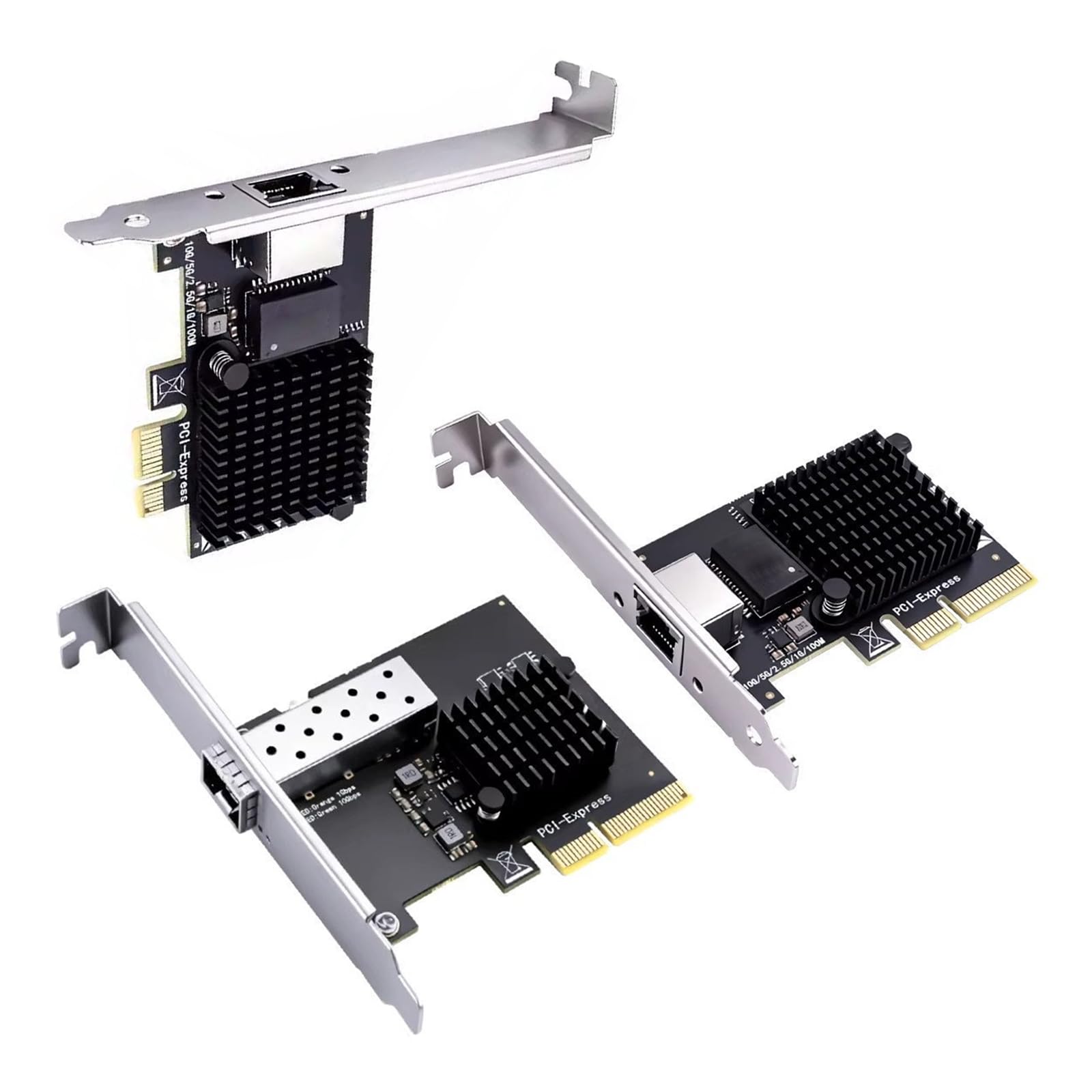 Metallo PCIe a 10Gbps RJ45 Ethernet Card per workstation e server con connessione stabile
