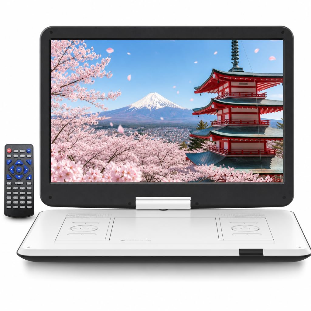 Amazon.co.jp: 【新機種·15.6インチHD大画面】Surfola ポータブルDVD