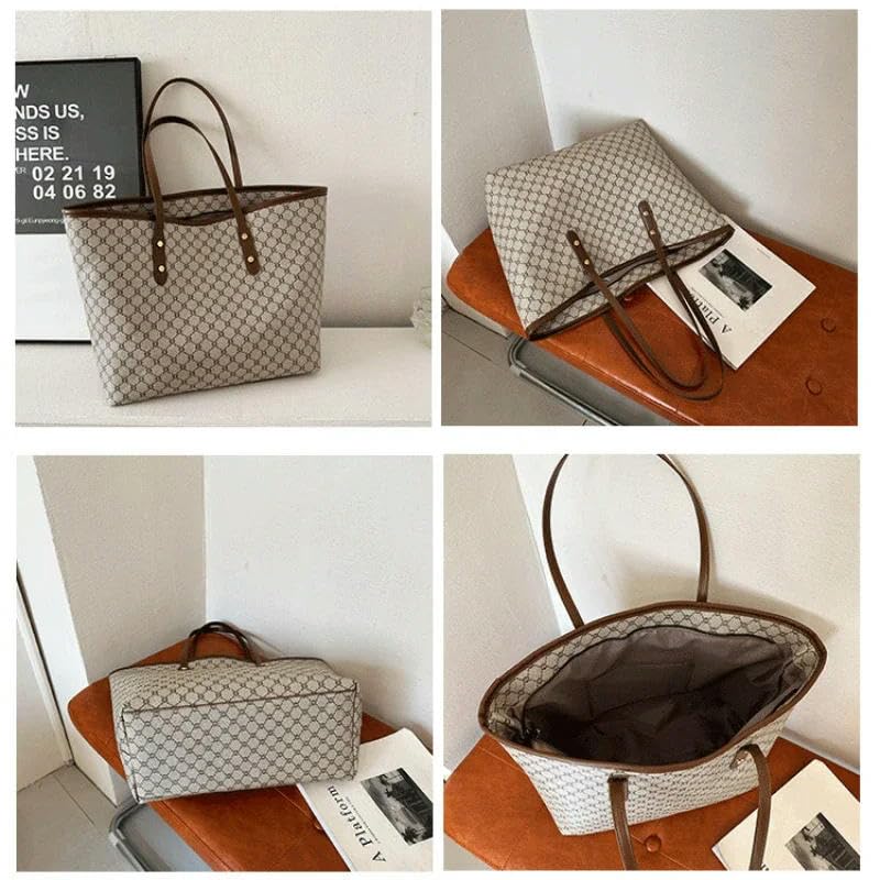 ZQUZEMS Shoulder Bag Classic Vintage Tote Bag Large Capacity ZQUZEMS Shoulder Bag Classic Vintage Tote Bag Large Capacity