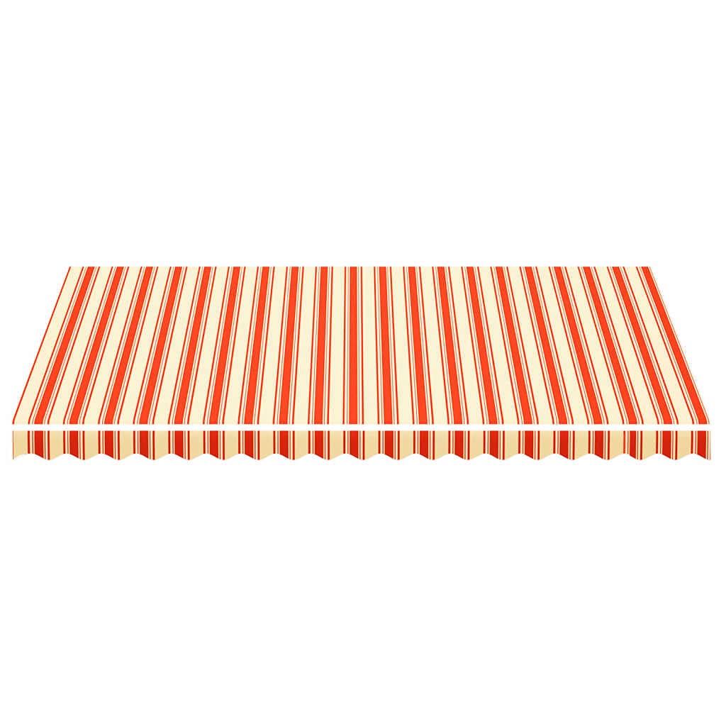 Tenda Da Sole 450x300 cm Da Balcone Estensibile Da Esterno Parasole Autoportante A Bracci Giallo E Arancione