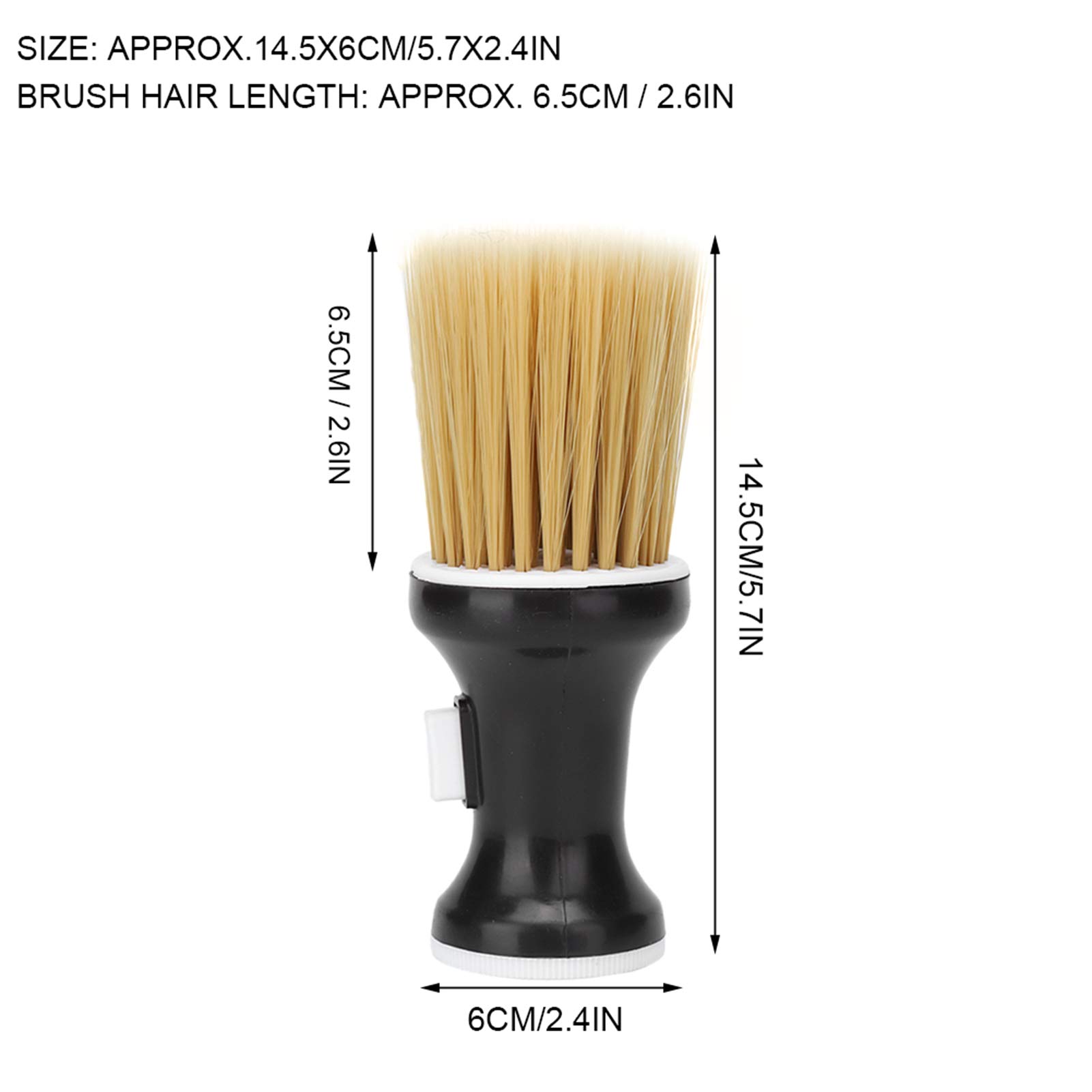 Friseur Nackenpinsel, Friseurpinsel Nackenwedel, Salon Haarschneide Friseur Zubehör Barbier Haarpinsel, Frisör Nackenpinsel(black)