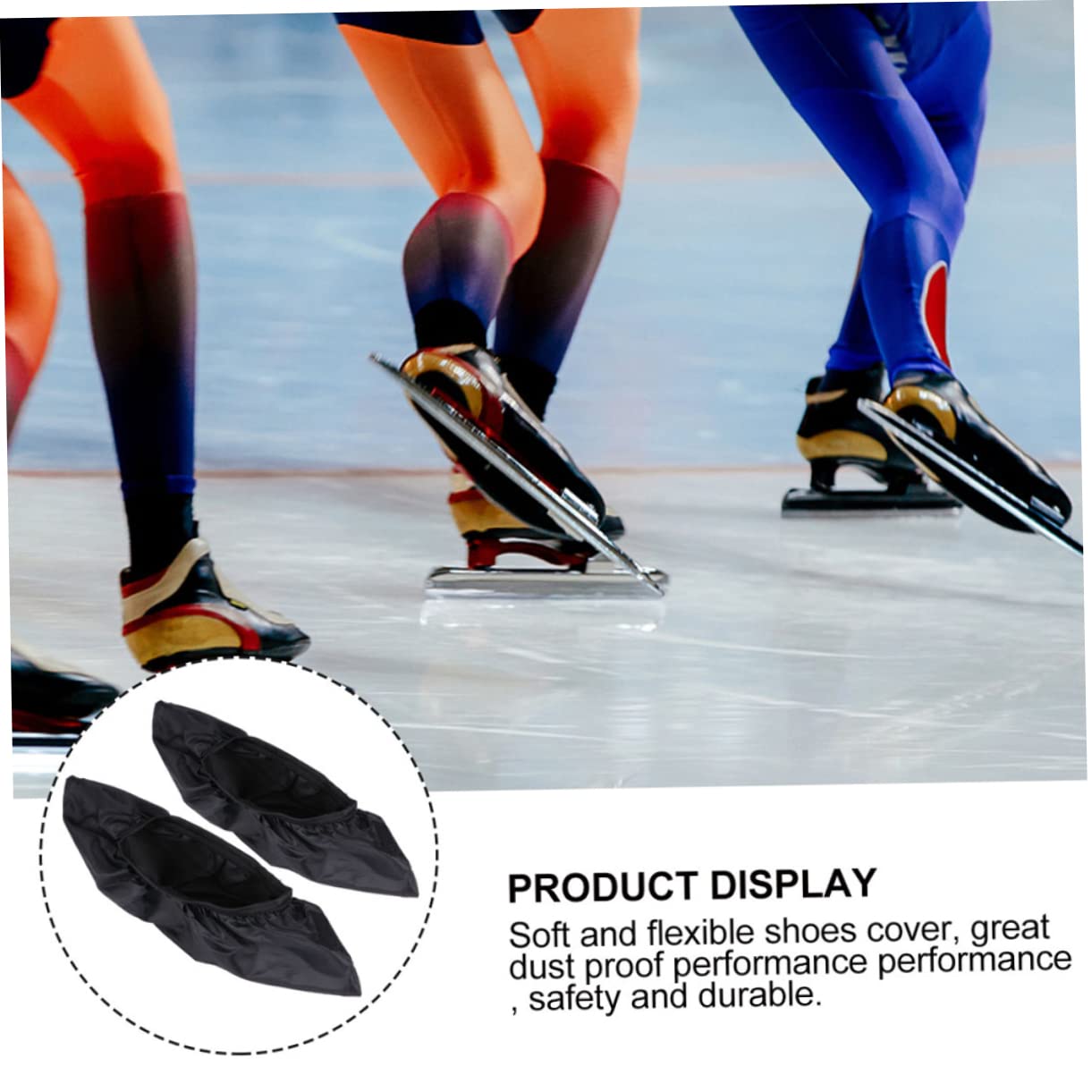 BESTonZON Coprila Lama per su Ghiaccio Copertura Elastica Accessori Resistenti per Pattinaggio Protezione per Lame Pattinaggio