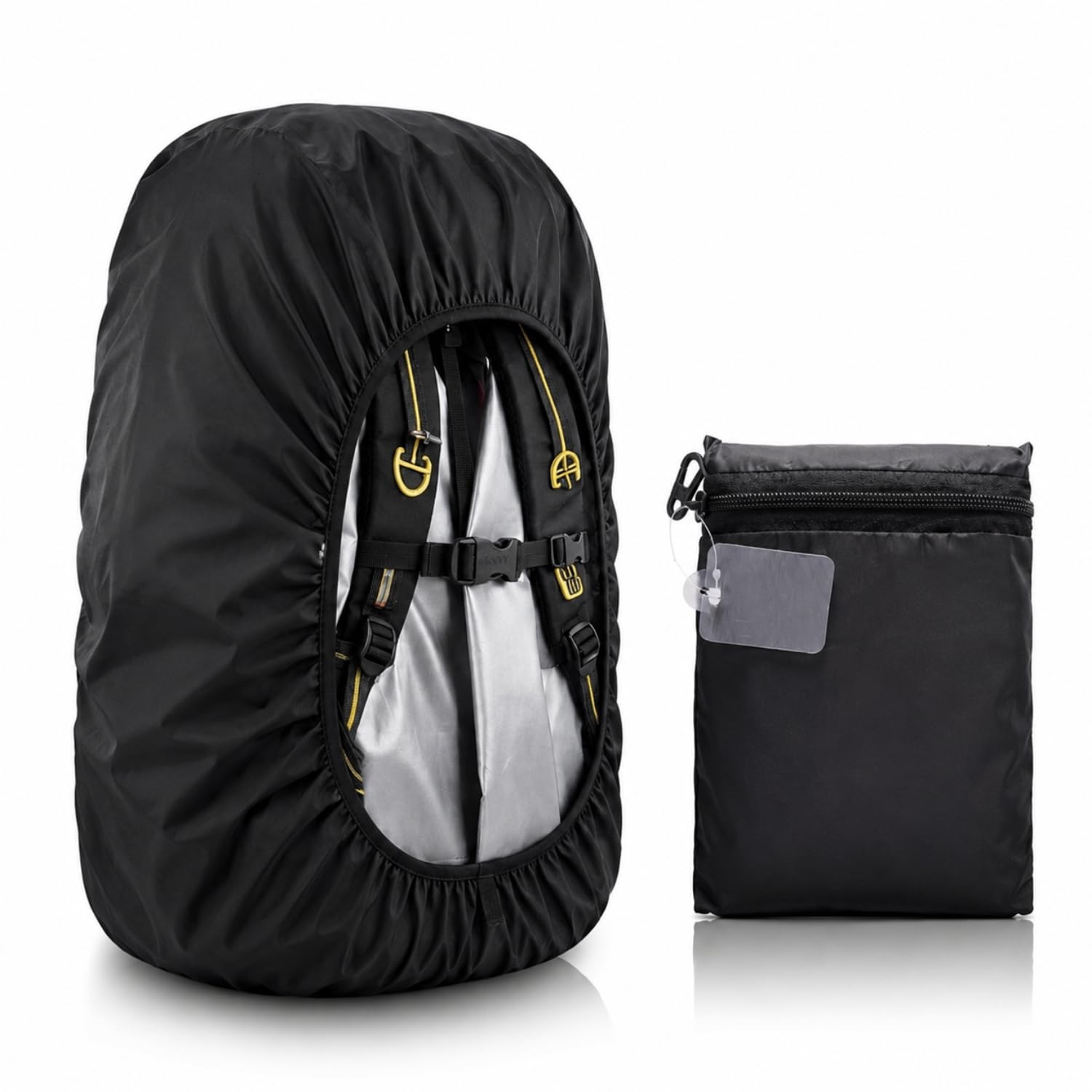 Waterproof Backpack Rain Cover 20L-45L | Lightweight, Dustproof & Rainproof | Black (1) | Waterproof Backpack Rain Cover 20L-45L | Dustproof & Rainproof | Black-image-23