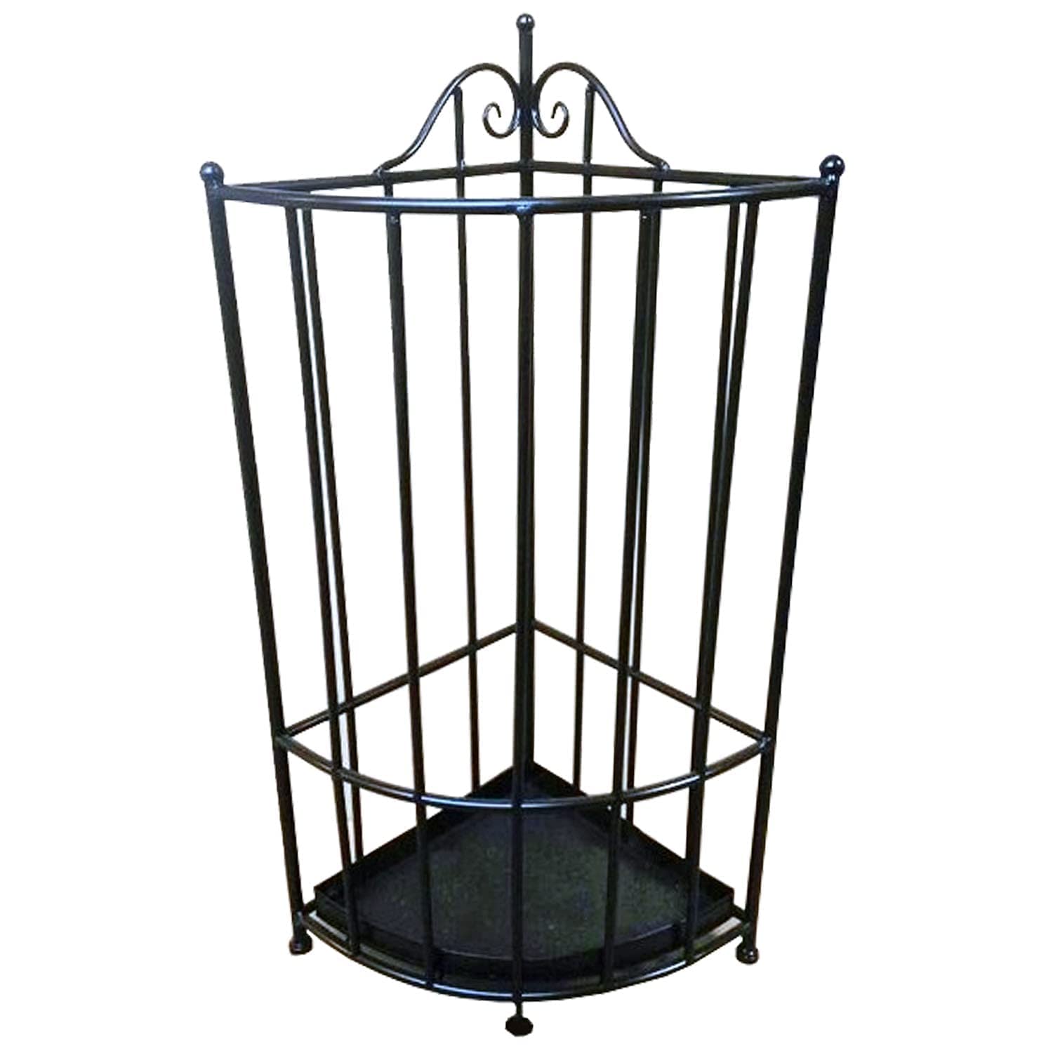 HYLYGFH Modern White Umbrella Stand Entryway Corner Storage Rack with Drip Tray 25X25X50Cm