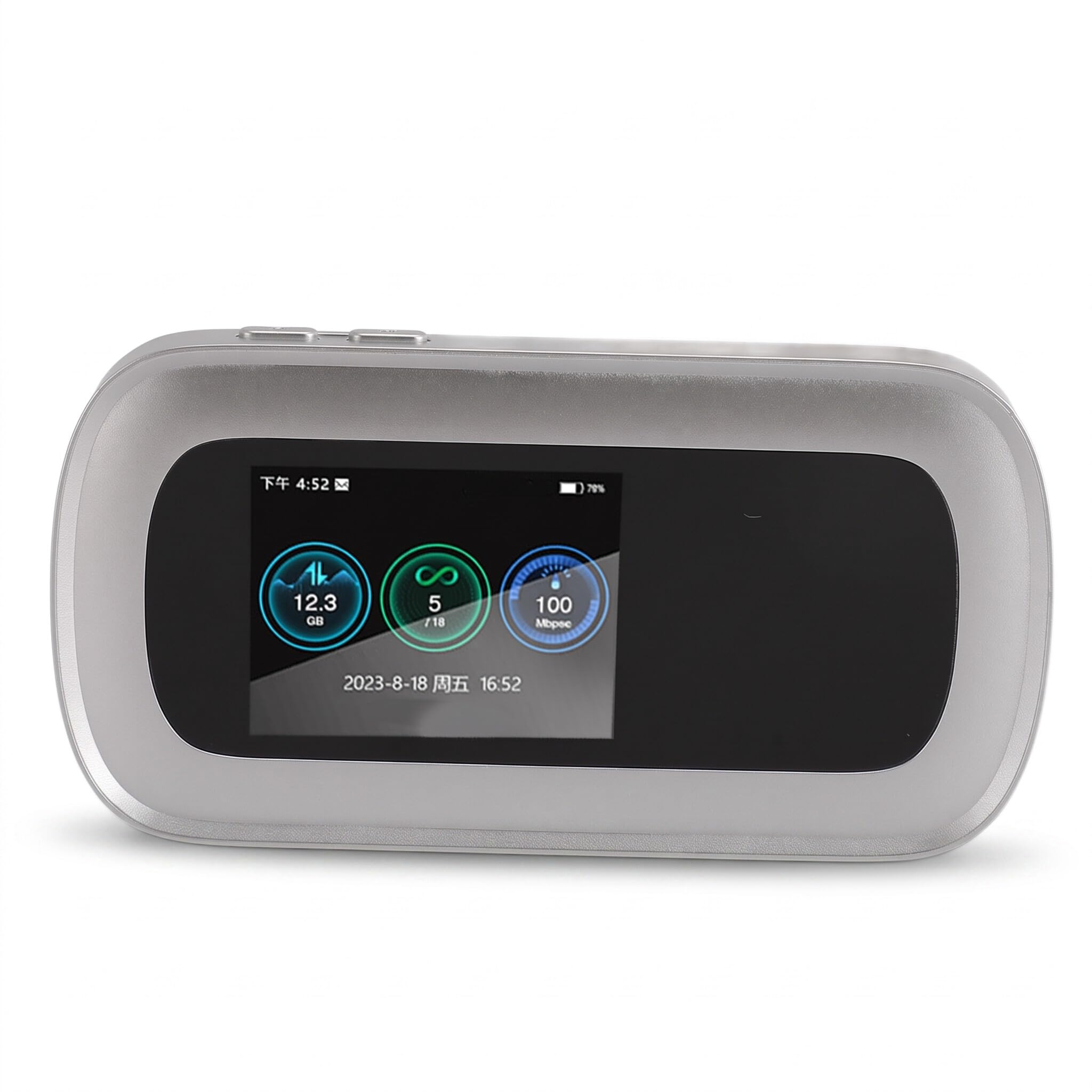 Router Mobile 5G, Hotspot Mobile WiFi, Modem WiFi6 5G 4G LTE, con Slot SIM, Schermo a Colori da 2,5 Pollici, 16 Dispositivi Connessi, per Viaggi D'affari All'aperto