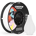 Comgrow PETG 3D Printer Filament 1.75mm, High Precision and Tough 3D Printer Filament (2LBS), Dimensional Accuracy +/- 0.02 mm, Fit Most 3D Printers White