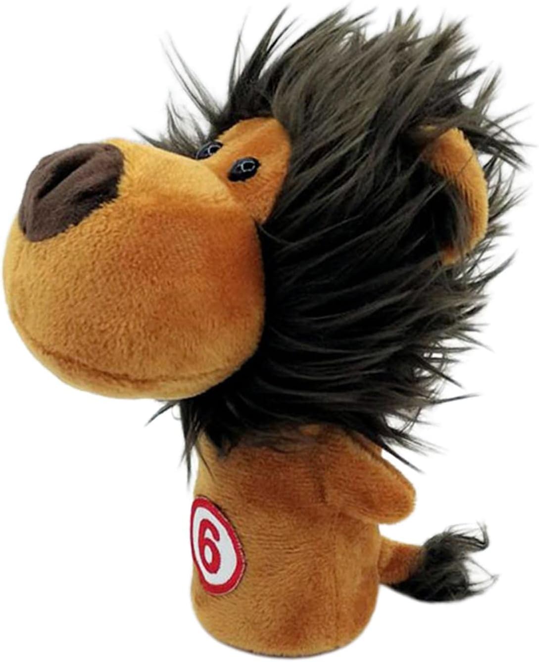 Cartoon Plush Animal Golf Iron Head Covers Club Headcover with Number Applique for Easy Recognition Cotton Lining ion Accessory - Stylish Design & Maximum ion - Golf Gift - Sizes - Lion No.6