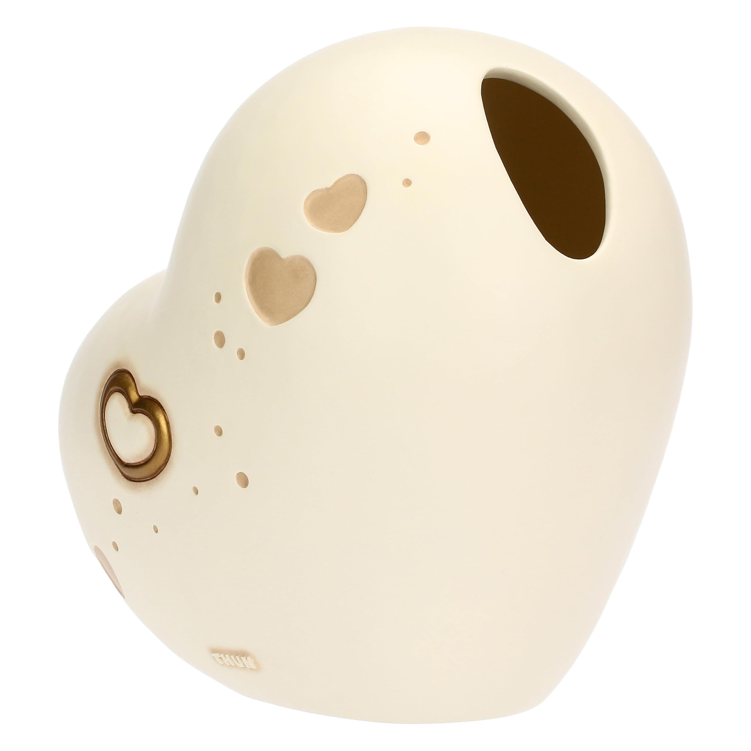 THUN - Vaso a forma di cuore - ceramica - Collezione L'amore Vola - 25.1 x 18.3 x 24.1 cm