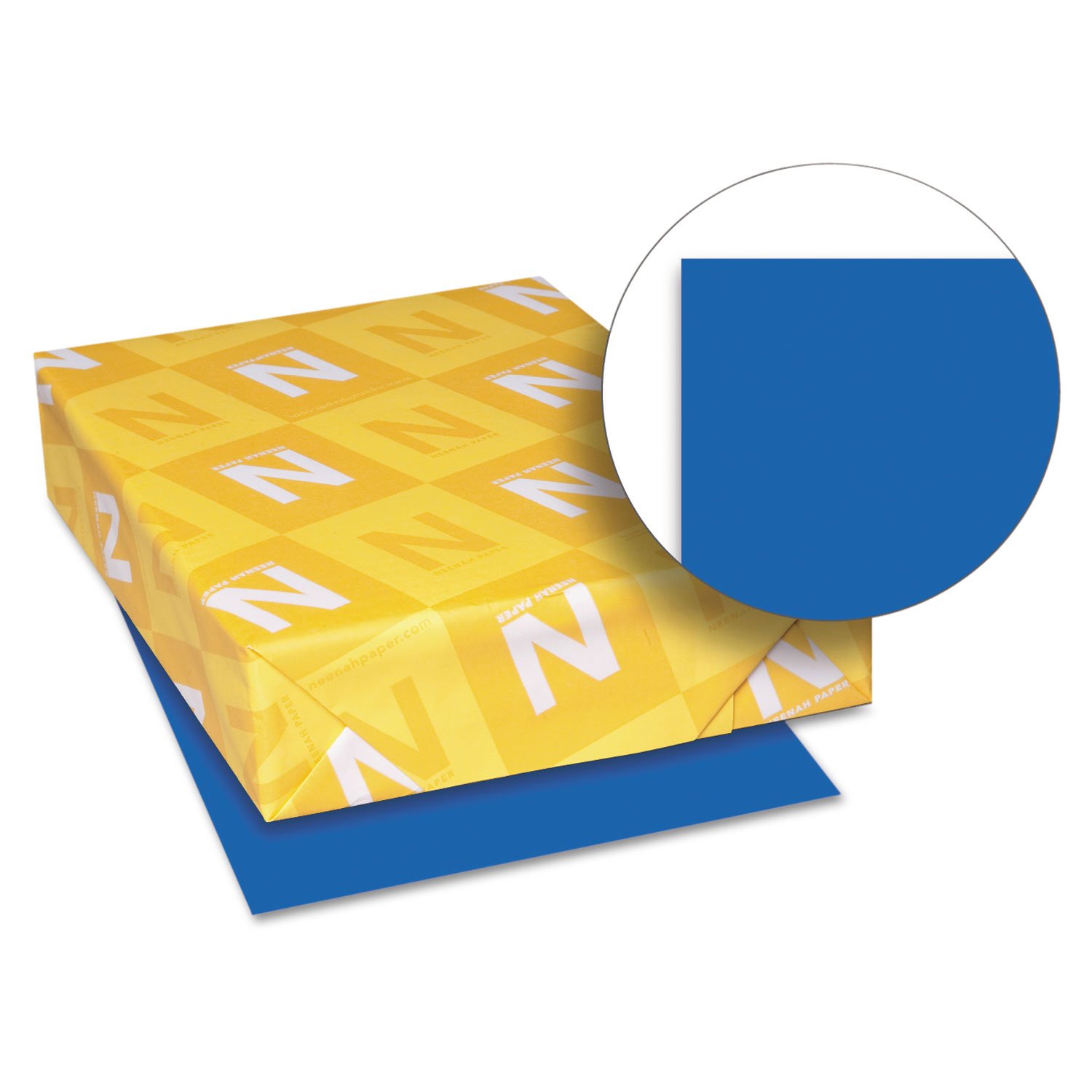 Neenah Paper 21906 Color Paper, 24lb, 8 1/2 x 11, Blast-Off Blue, 500 Sheets