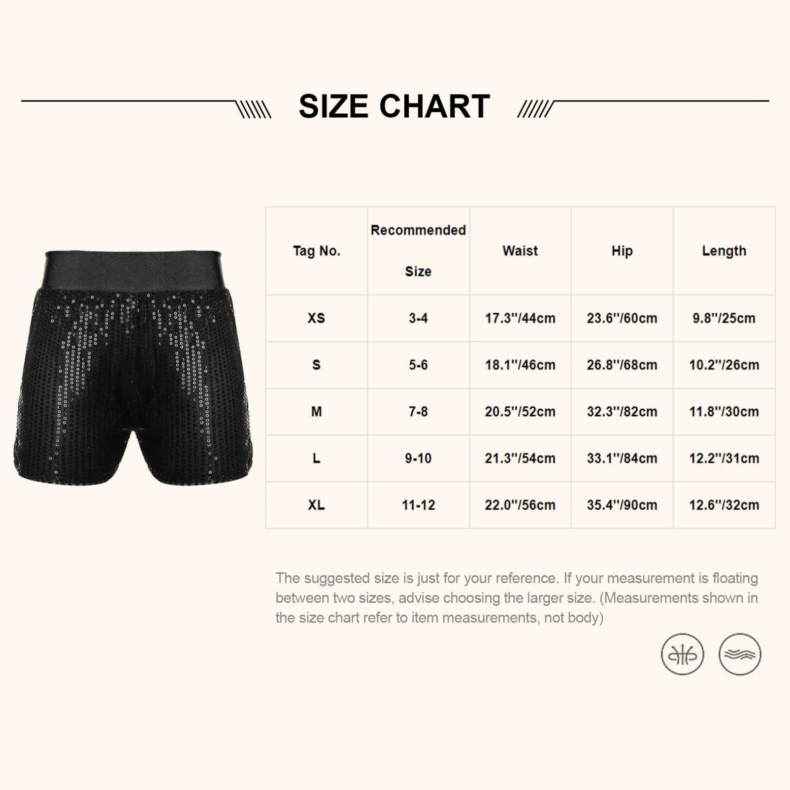 Alvivi Pantalones Cortos de Danza para Niñas con Lentejuelas Brillantes Pantalones de Baile Moderno Jazz con Cintura Elástica Shorts Rendimiento 3-12 Años