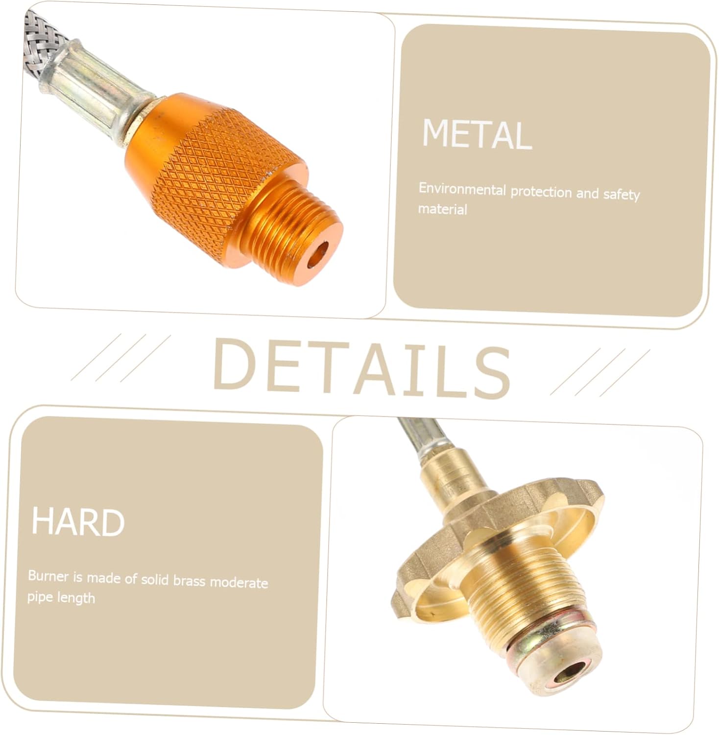 Adapter for Gas Grill Replacement Hose Sturdy Material for Long-term Use