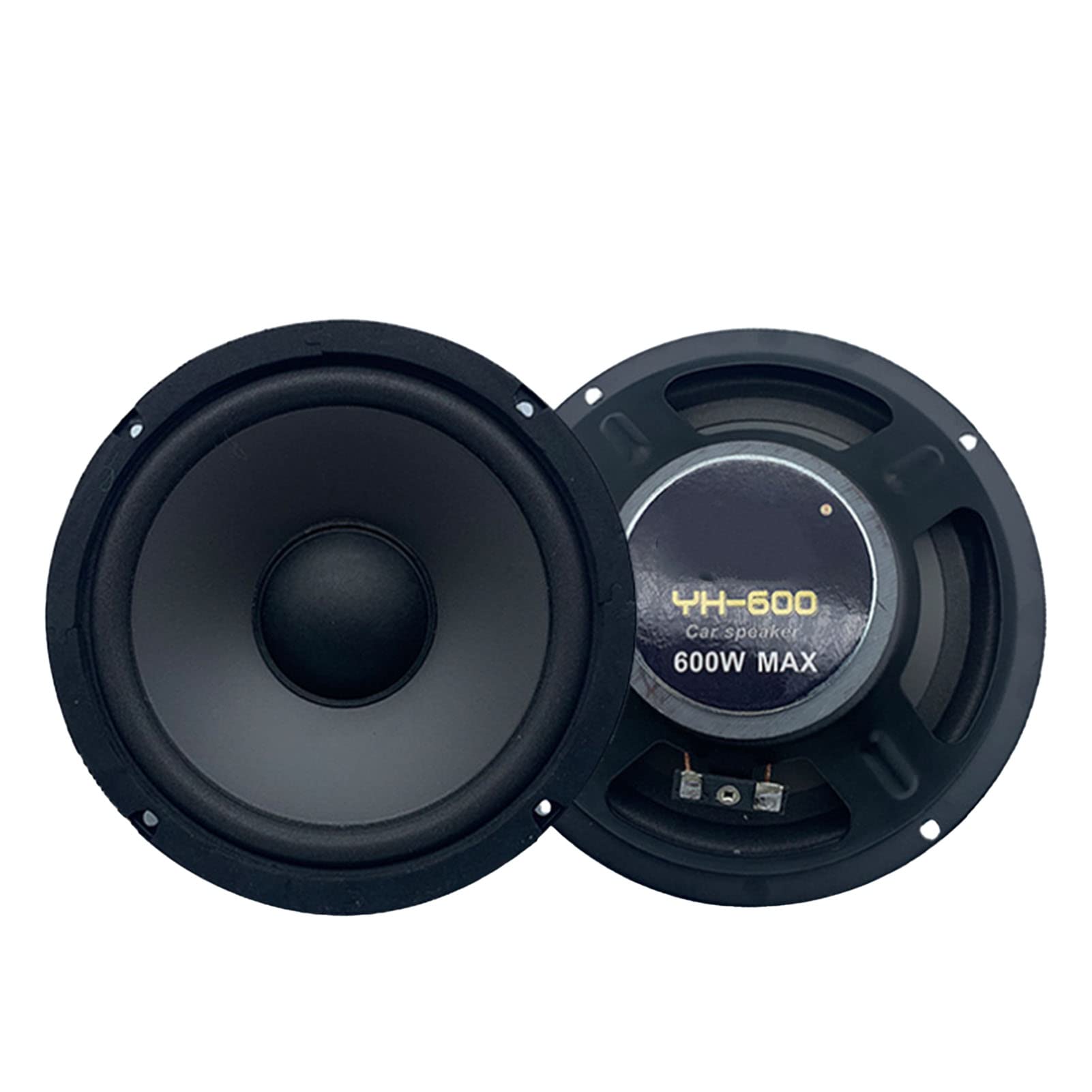 Altoparlanti Coassiali da 2 Pezzi Altoparlante Audio Stereo Universale da 6,5 ​​pollici Musica Ad Alta Sensibilità 600 W, 16,5 X 16,5 X 5 Cm/6,5 X 6,5 X 2,0 Pollici