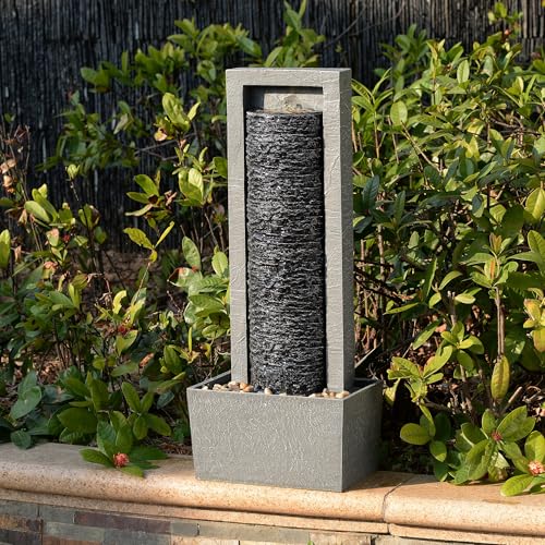Fontaine à eau de jardin LED pour une ambiance lumineuse chaleureuse