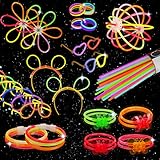 ✔【Brillo duradero】La barra luminosa puede brillar en la oscuridad durante 8-12 horas. Simplemente doble la barra luminosa y agítela vigorosamente para activarla, estas barras luminosas pueden iluminar su fiesta durante toda la noche. Si no activa las barras luminosas, puede conservarlas durante mucho tiempo para la próxima fiesta.