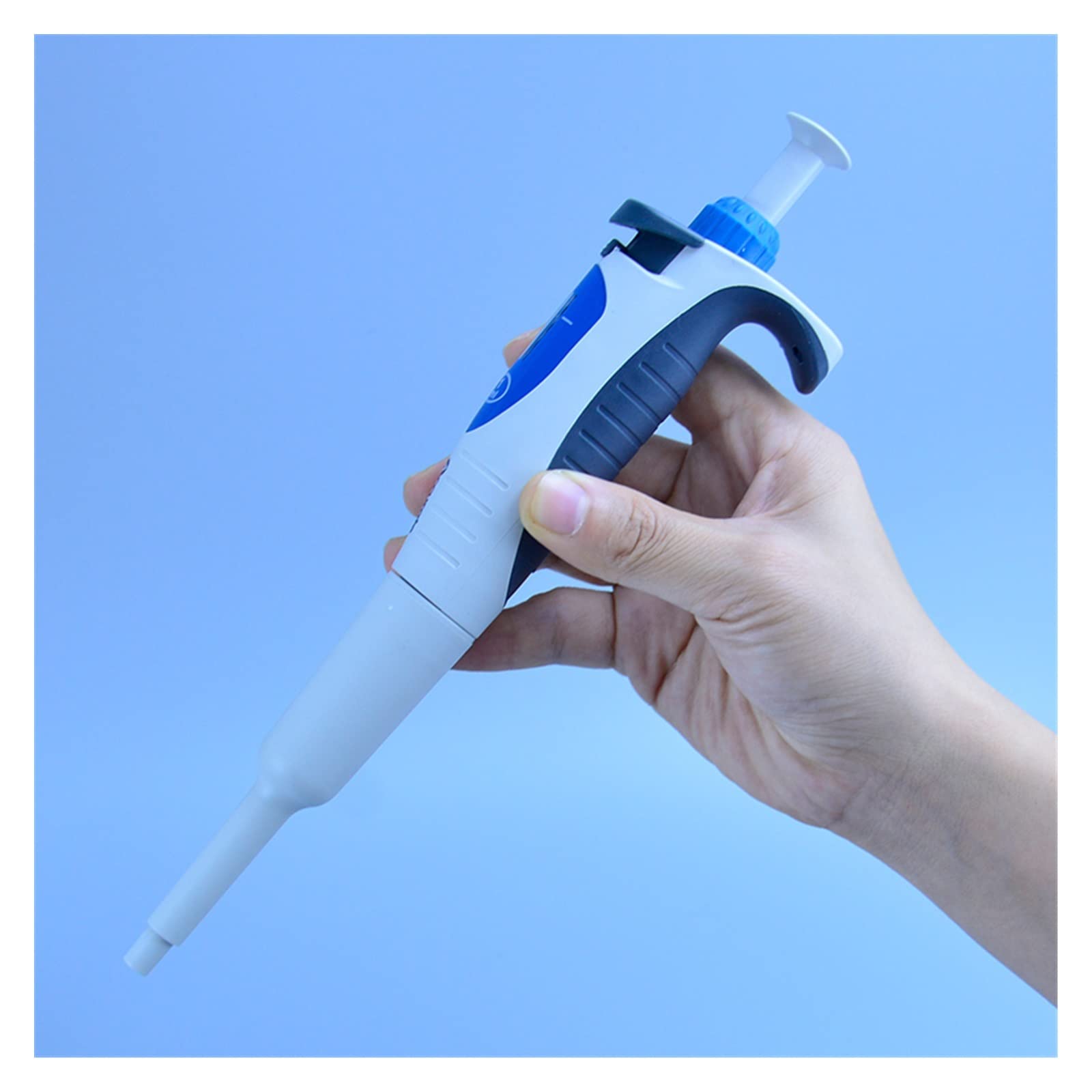 Equipo de Laboratorio Pipeta Ajustable Manual de un Solo Canal Pipeta Digital de Laboratorio Micropipeta Ajustable de Volumen (Size : 0.5-10ul)