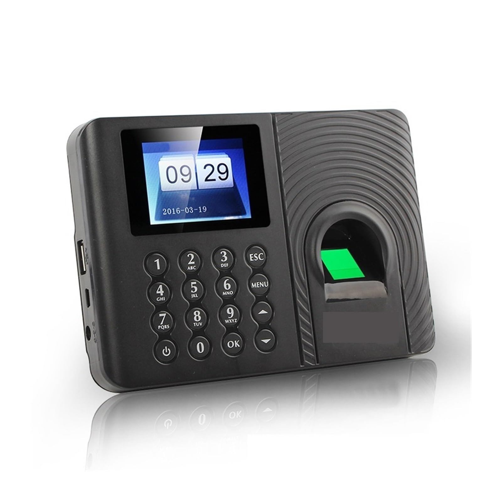 Orologio orario di lavoro, A10 Sistema biometrico di Registrazione del Tempo di Lavoro Dito Registratore Dispositivo di Riconoscimento Elettronico dei Lavoratori per Piccole Imprese (Portuguese)