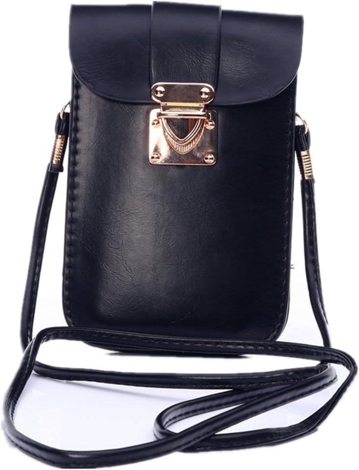 Cell Phone Bag, iBest4u(TM) PU Leather Universal Cell Phone Multifunction Phone Bag with Shoulder Strap for Apple iPhone Series Samsung Galaxy Series and other cell phone less than 5.5 inch screen .[Noted: iPhone 6 Plus ,Note 2 , Note 3, or other 5.5 inch case only can put it without phone case]