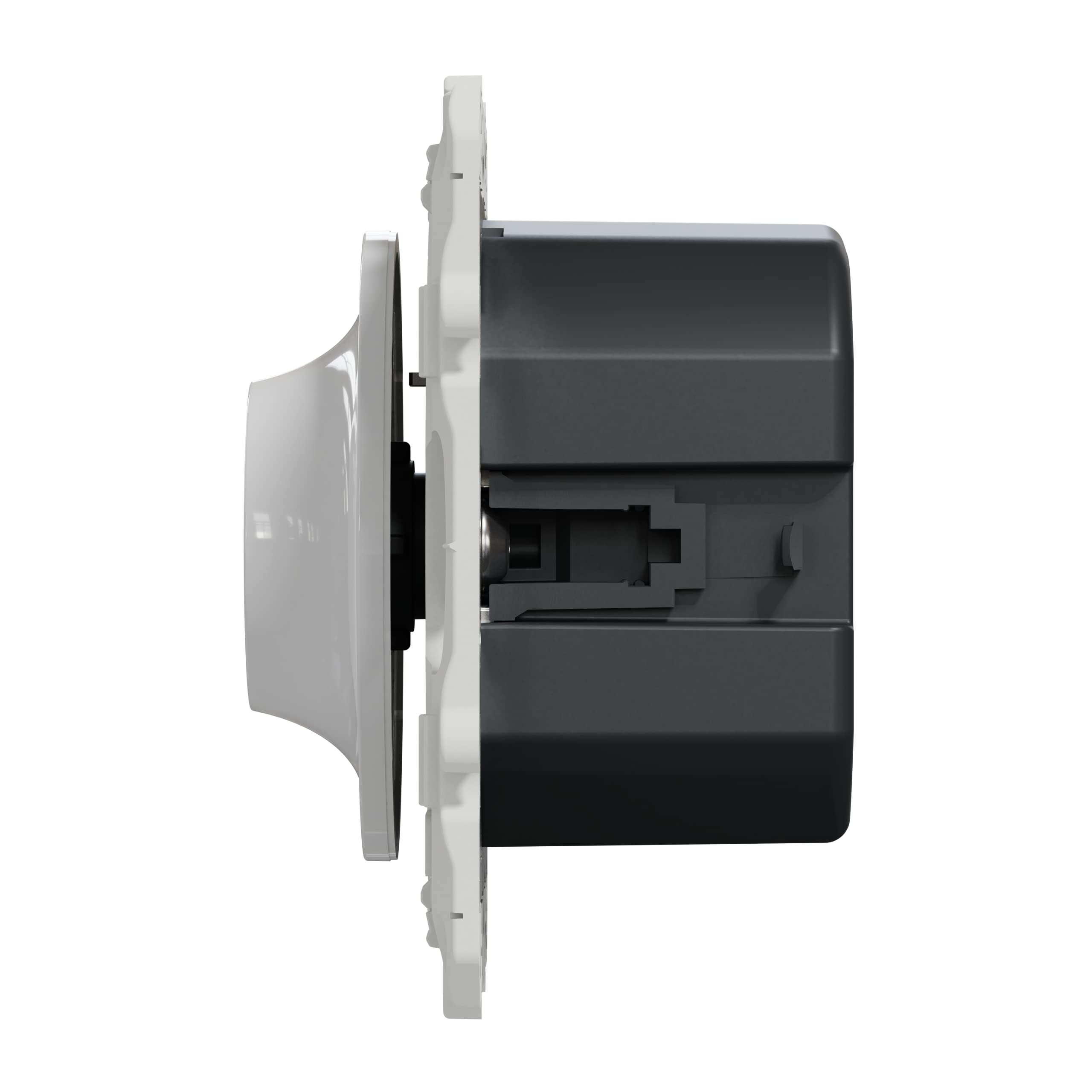 Schneider Electric - Odace - Variateur de lumière universel en 2 ou 3 fils 3W 100W(Led) - Aluminium - S530519