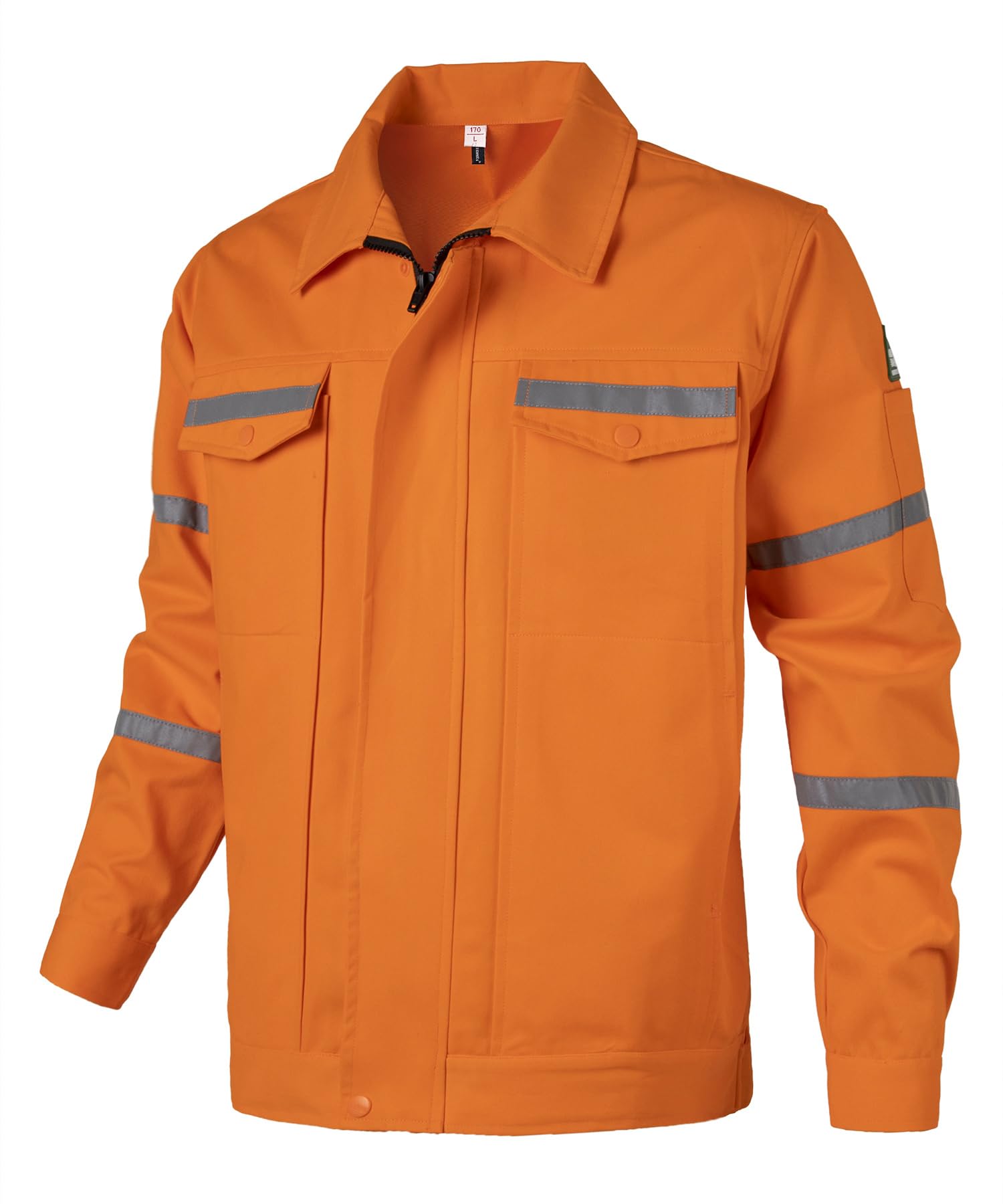 Herren Schwer Entflammbar Arbeitsjacke Hohe Sichtbarkeit Arbeitsmantel Bundjacke Arbeitsjacken Arbeitskleidung mit mehreren Taschen