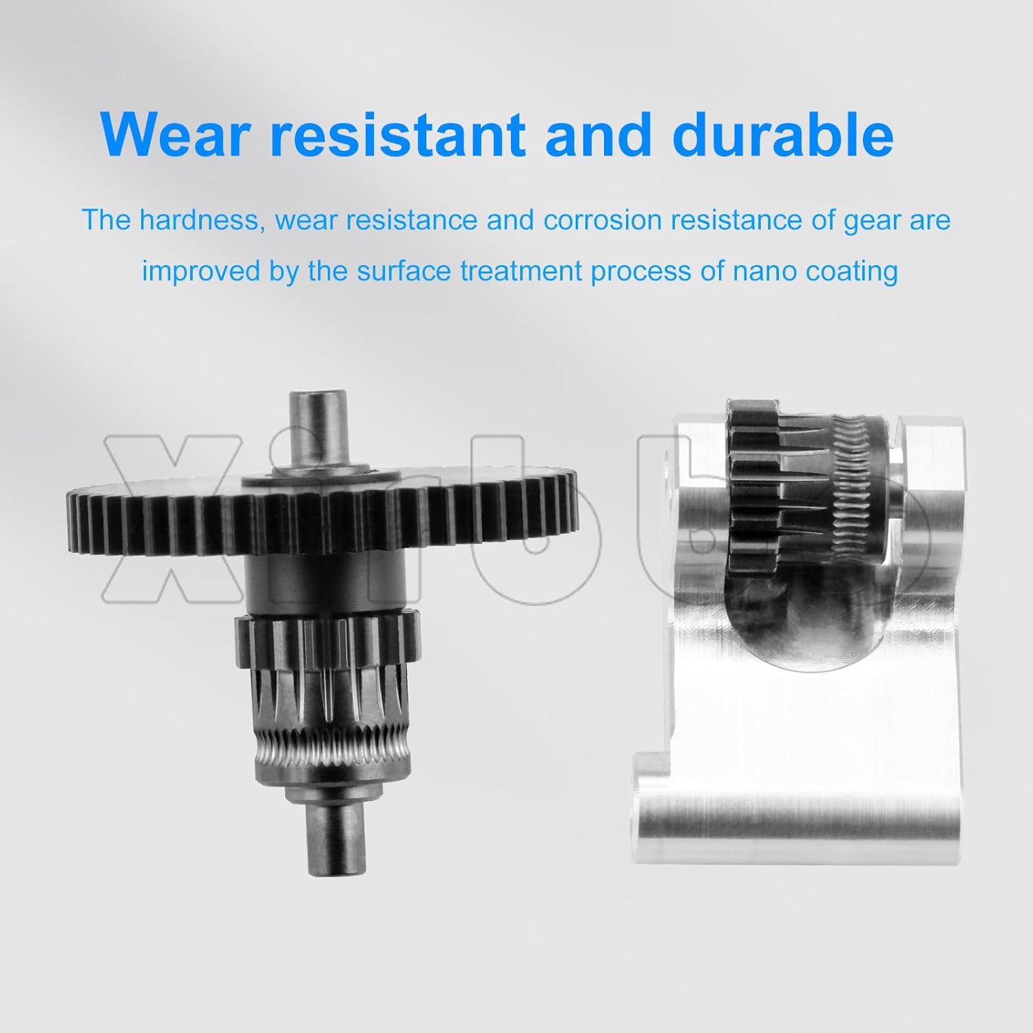 Ad5m Exturdr Gear 3D Printer Accessories Adventurer 5M/ 5M Pro Upgrade Nano-Coating Gear Kit Replacement: Integraded Shaft CNC Skeletonized Straight POM-Gears for Direct Drive AD5M Extruder Hotend