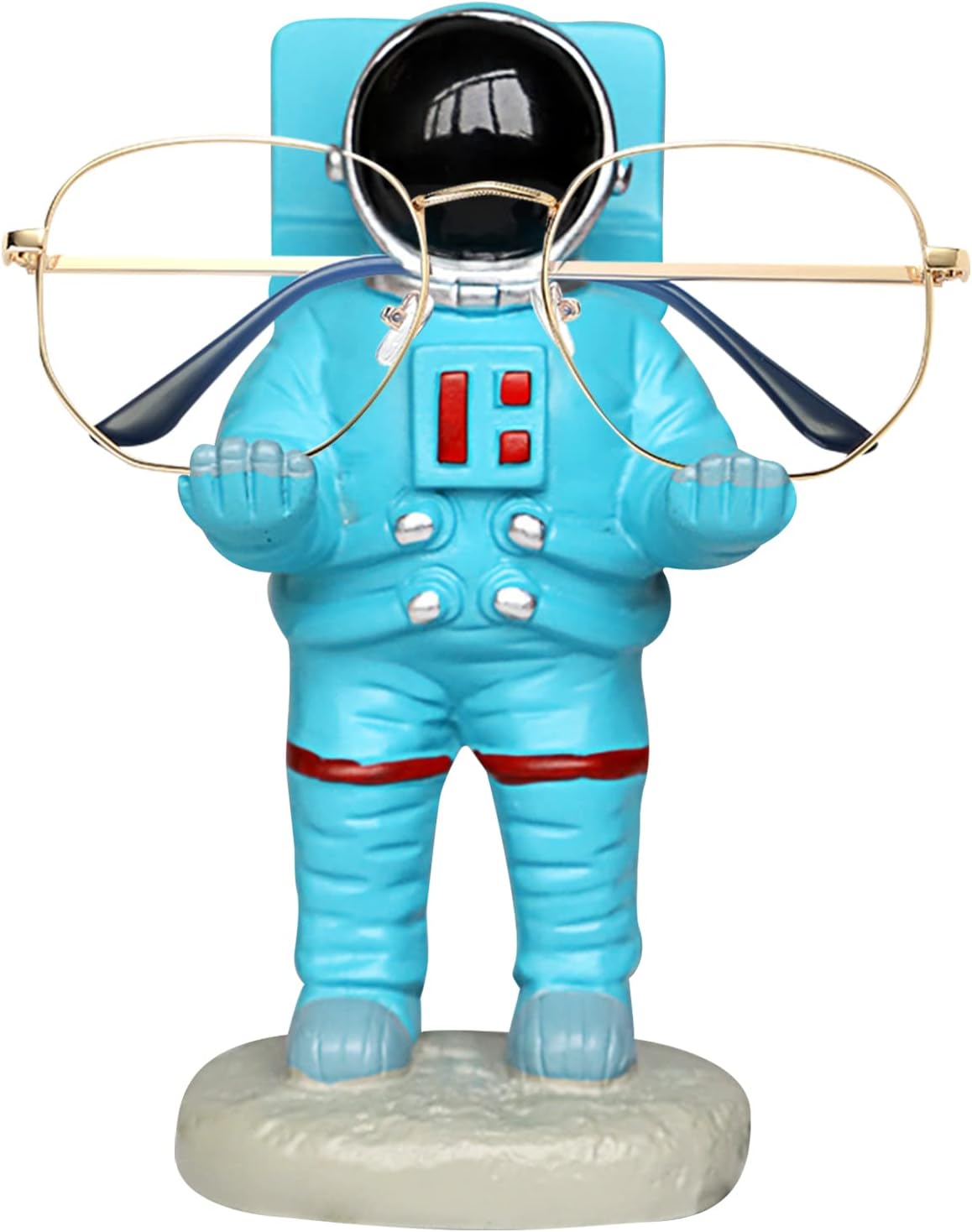 Astronaut Glasses Holder Stand Humorous Eyeglass Cellphone Pen Show Holder for Desk Nightstand Cute Desktop Decor Lazy Man Cool Workplace Devices