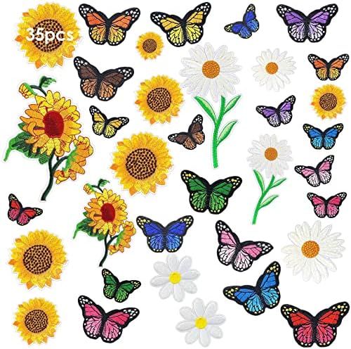 Lot De 16 Patchs Brodés Thermocollants Pour Vêtements Et Vêtements