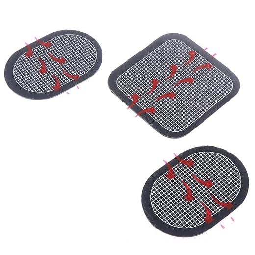 GAOHOU 3 Ersatz-Gel-Pads für Slendertone Bauchmuskelgürtel, aktualisierte Elektroden, Körper-Pads, selbstklebendes Körpergel