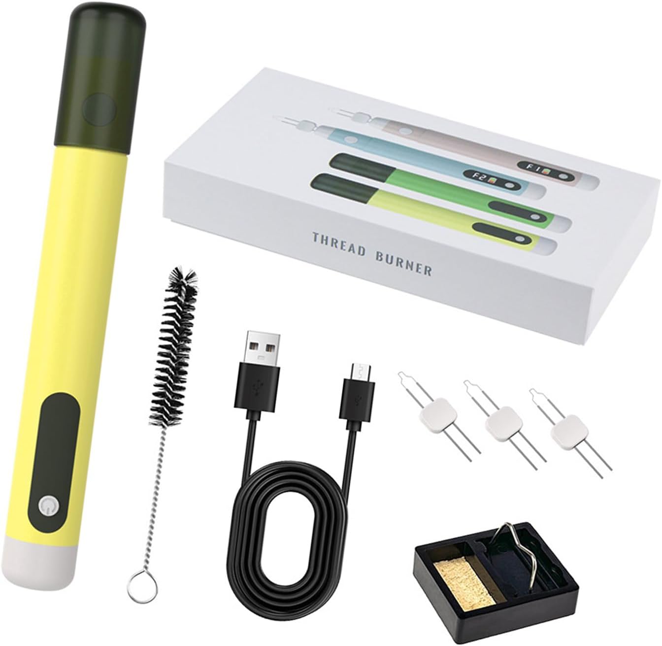 Portable Electric Bead Iron with 8 Second Heat Up, Yellow