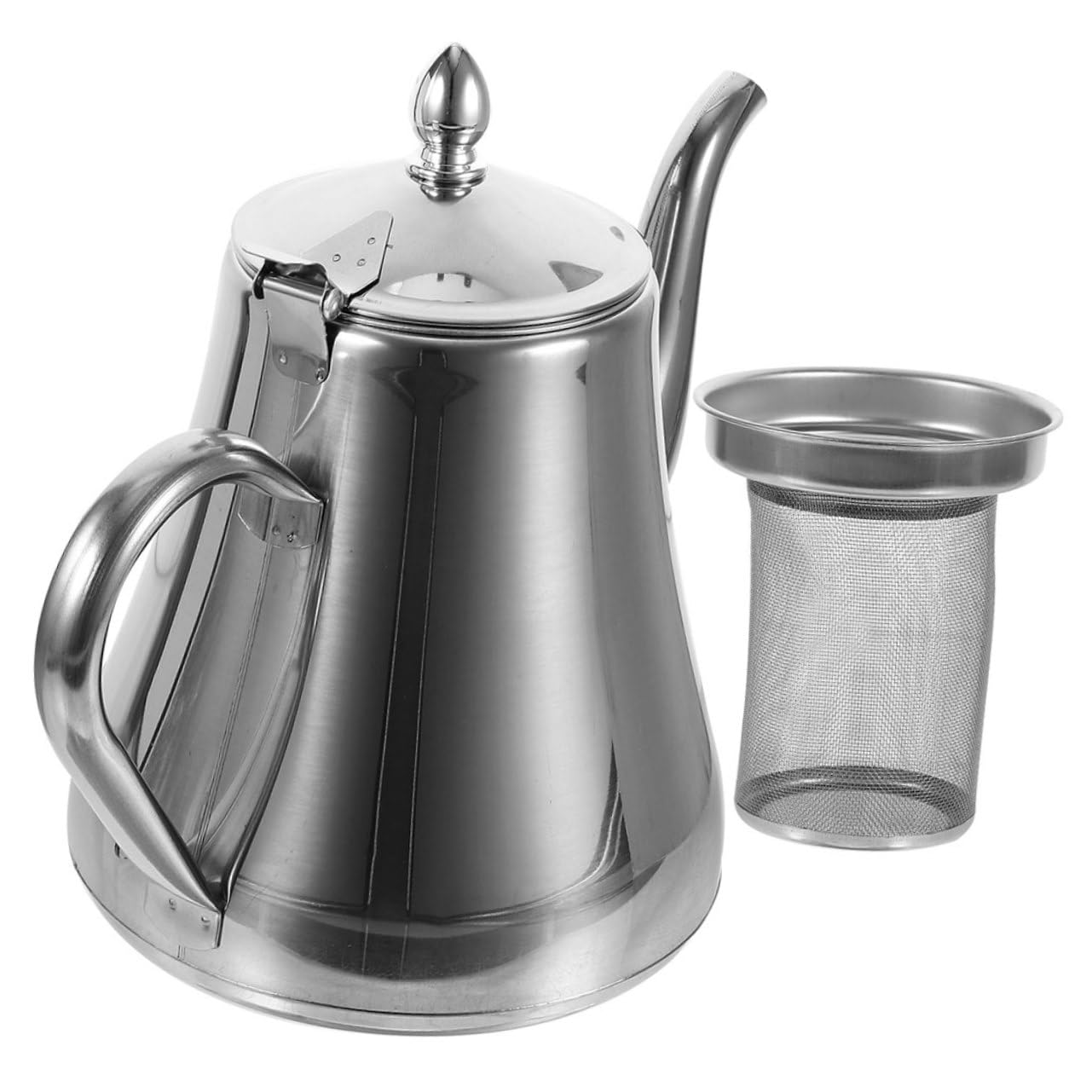 Mobestech Edelstahl Teekanne Mit Teesieb Für Zuhause Reise-teekanne Aus Moderne Teekessel Für Tee Und Kaffee